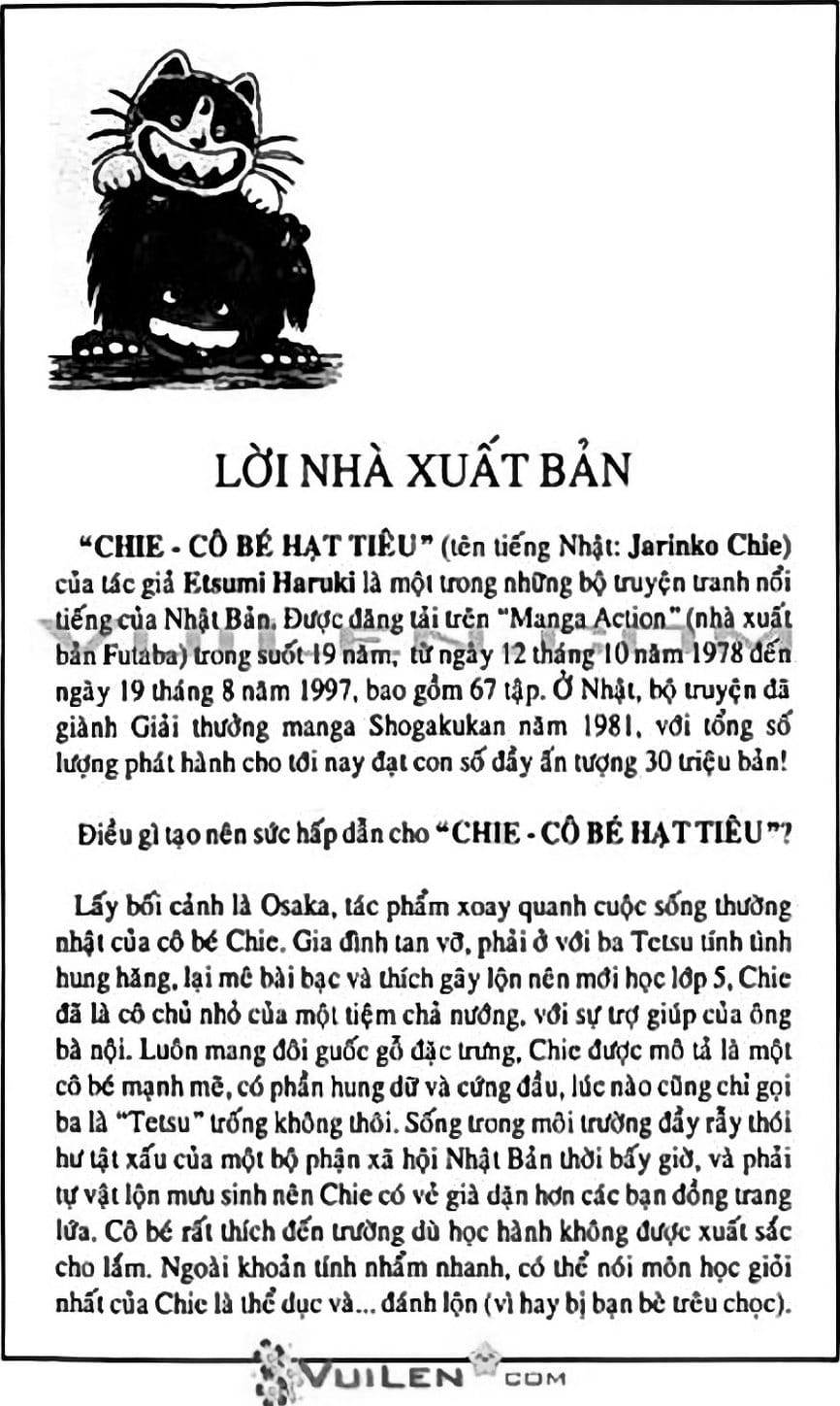 Truyện Tranh Chie - Cô Bé Hạt Tiêu trang 2