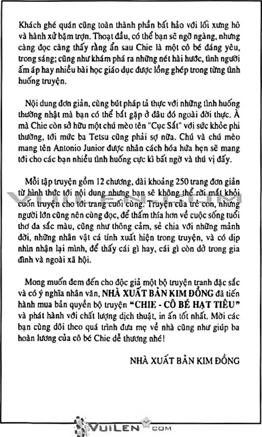 Truyện Tranh Chie - Cô Bé Hạt Tiêu trang 2