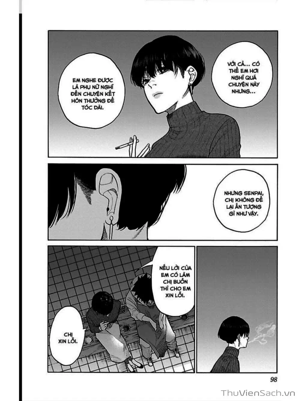 Truyện Tranh Thuốc Lá Senpai Và Kouhai Anh Đào - Cigarette And Cherry trang 4