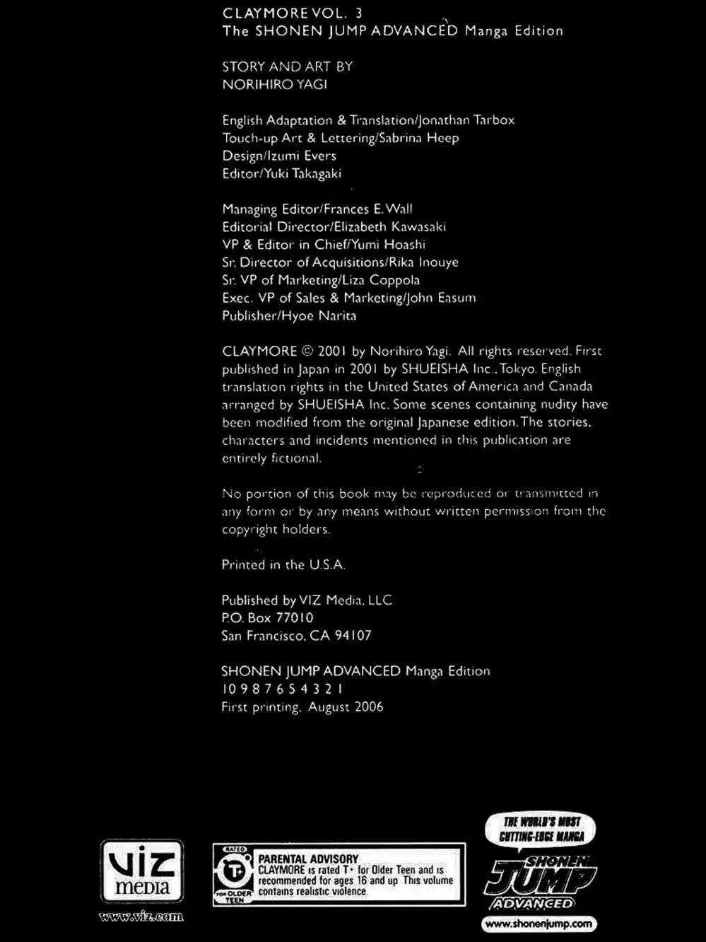 Truyện Tranh Claymore Mắt Bạc trang 4