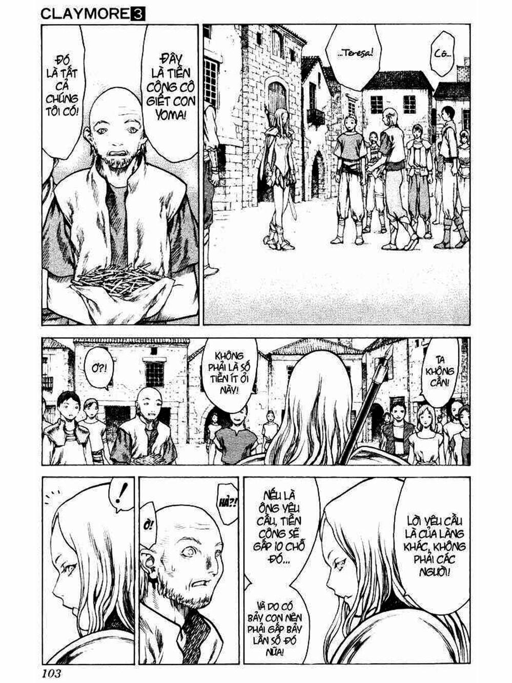 Truyện Tranh Claymore Mắt Bạc trang 4