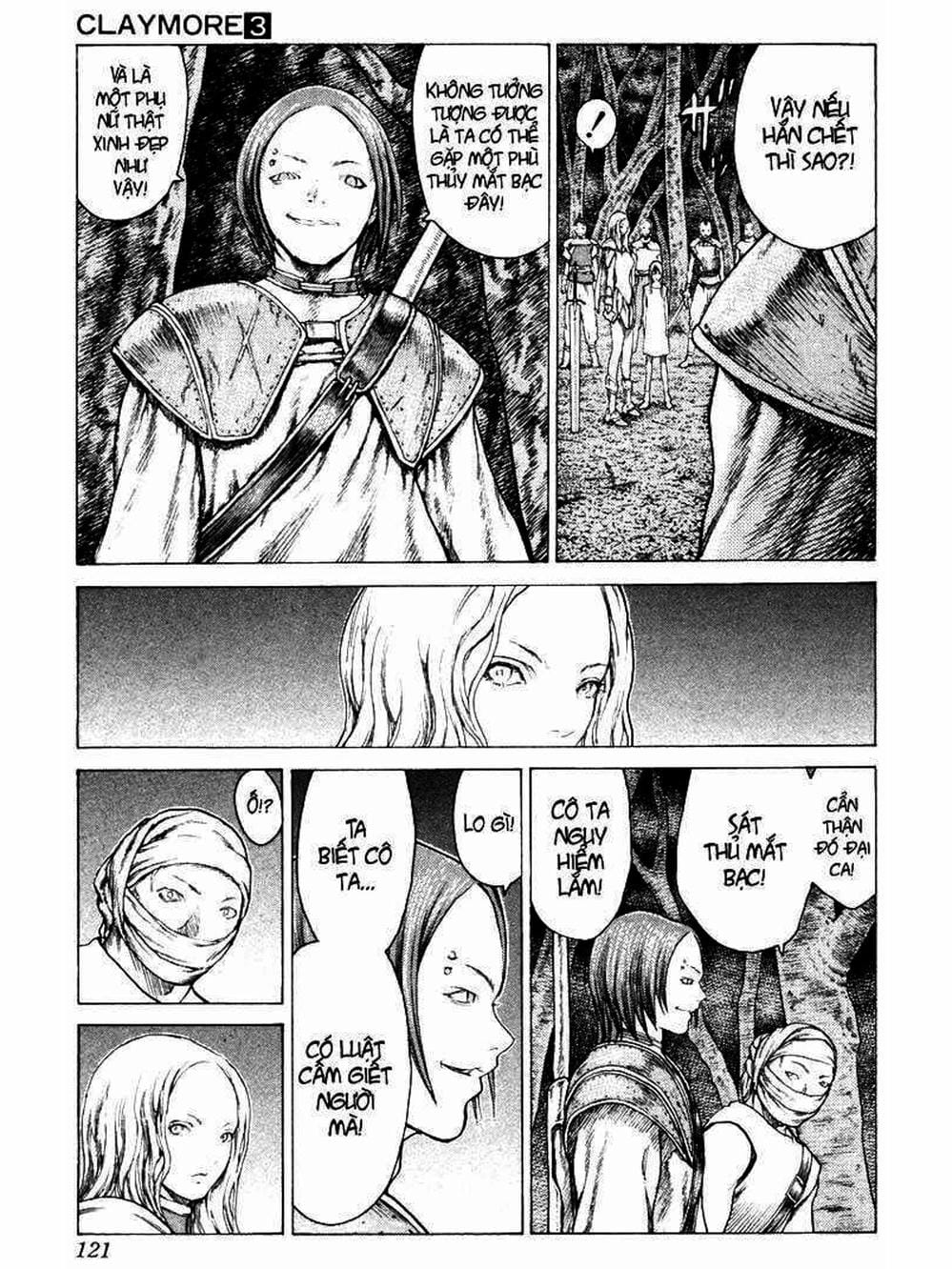 Truyện Tranh Claymore Mắt Bạc trang 4