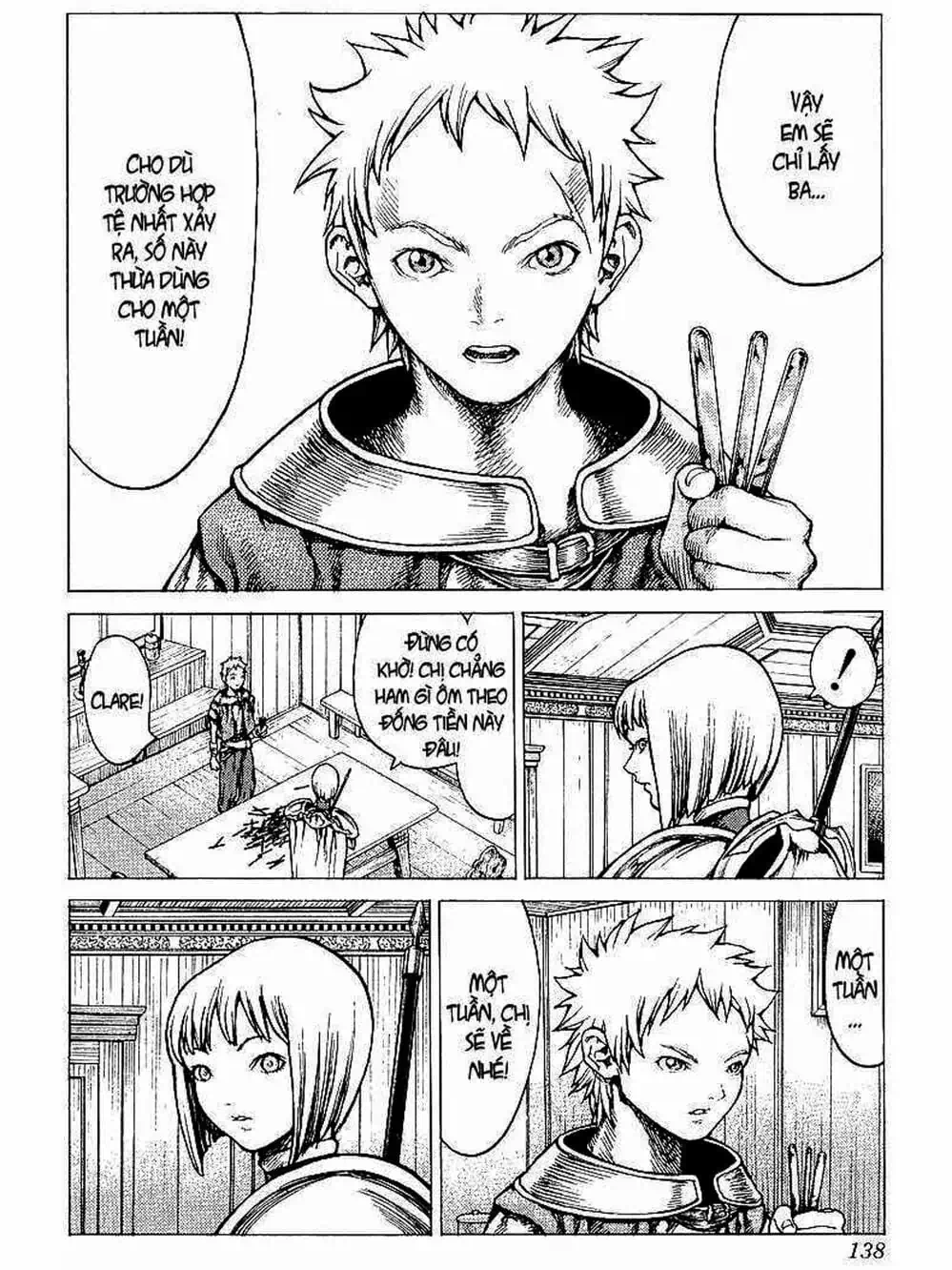 Truyện Tranh Claymore Mắt Bạc trang 4