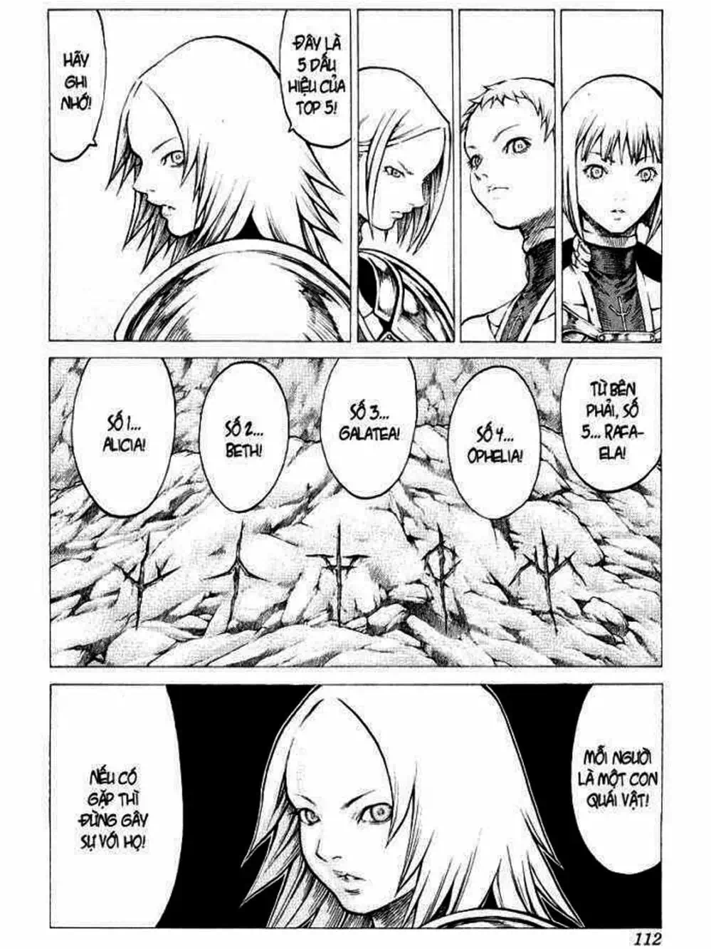 Truyện Tranh Claymore Mắt Bạc trang 4