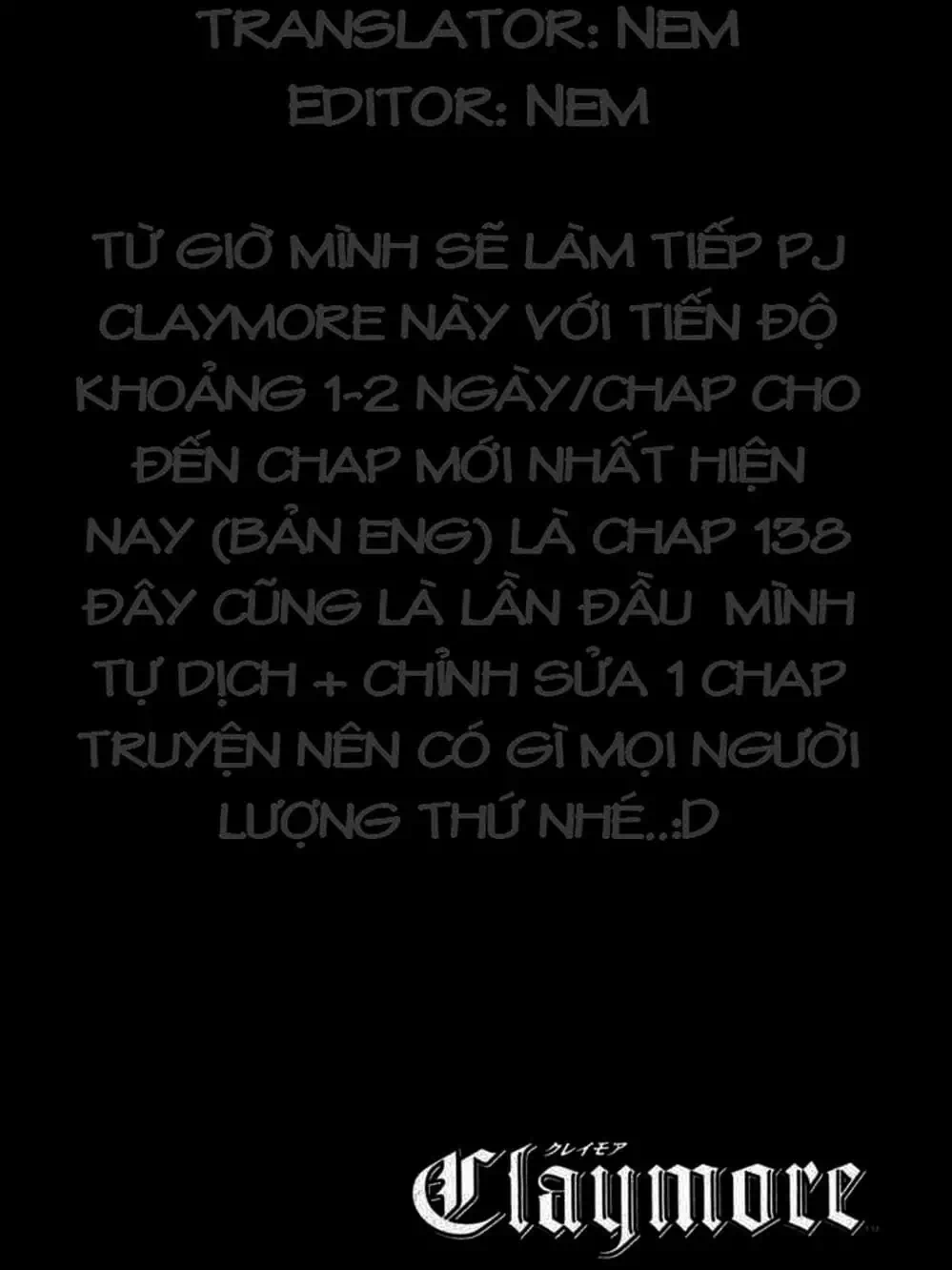 Truyện Tranh Claymore Mắt Bạc trang 4