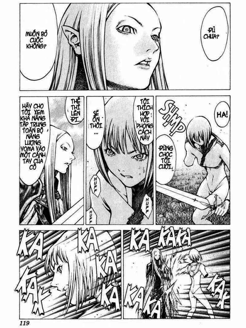 Truyện Tranh Claymore Mắt Bạc trang 4