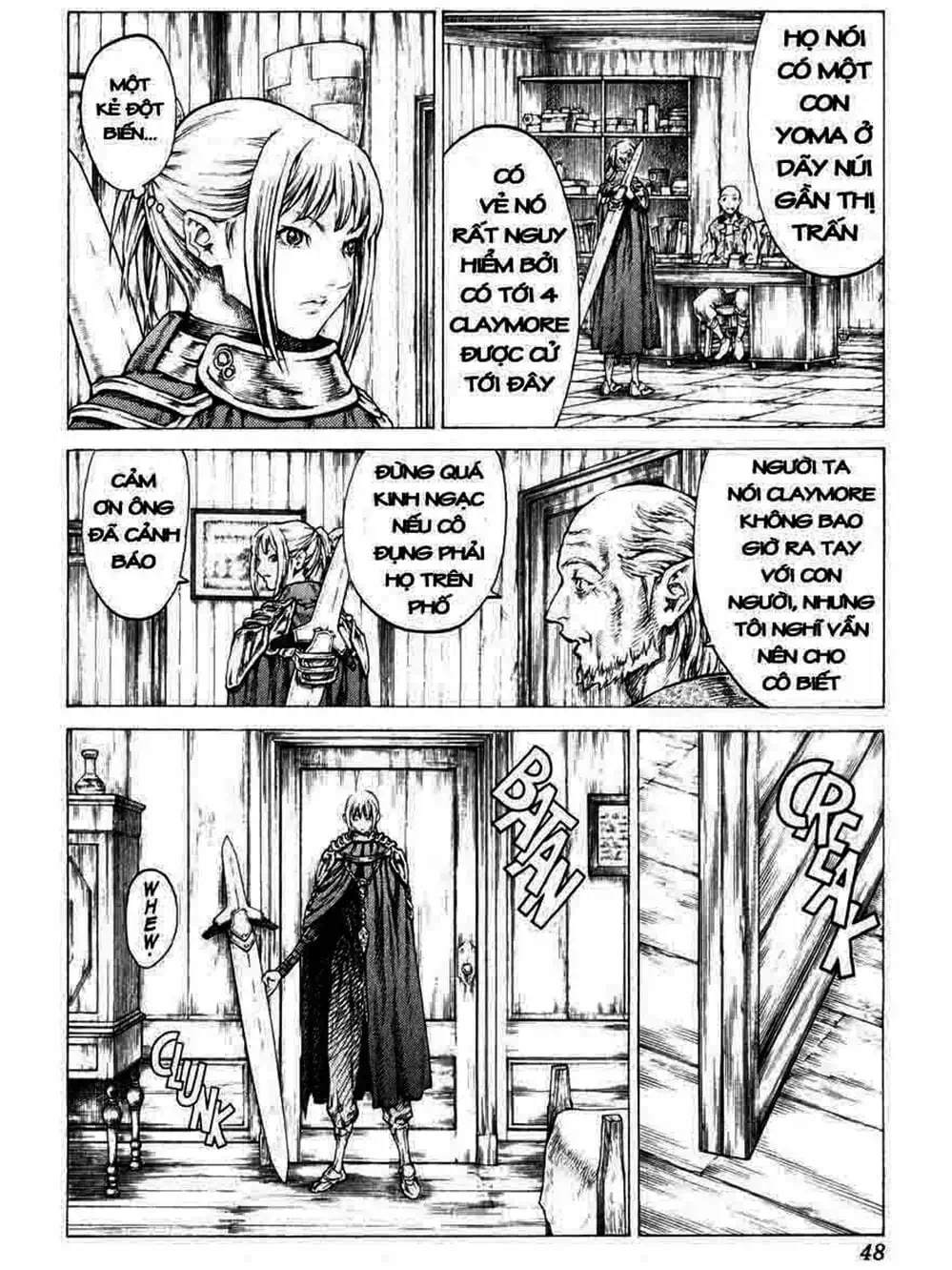 Truyện Tranh Claymore Mắt Bạc trang 4