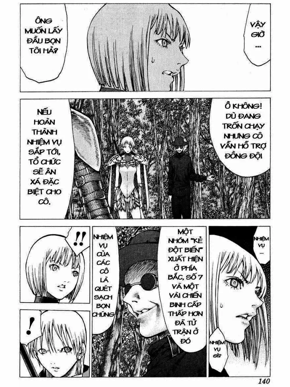 Truyện Tranh Claymore Mắt Bạc trang 4