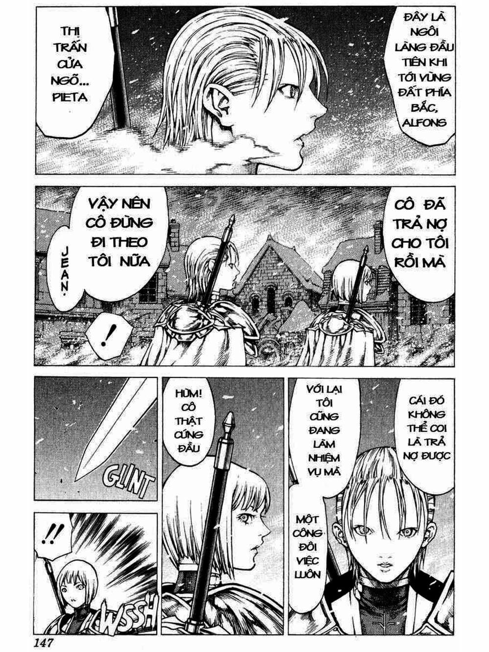 Truyện Tranh Claymore Mắt Bạc trang 4