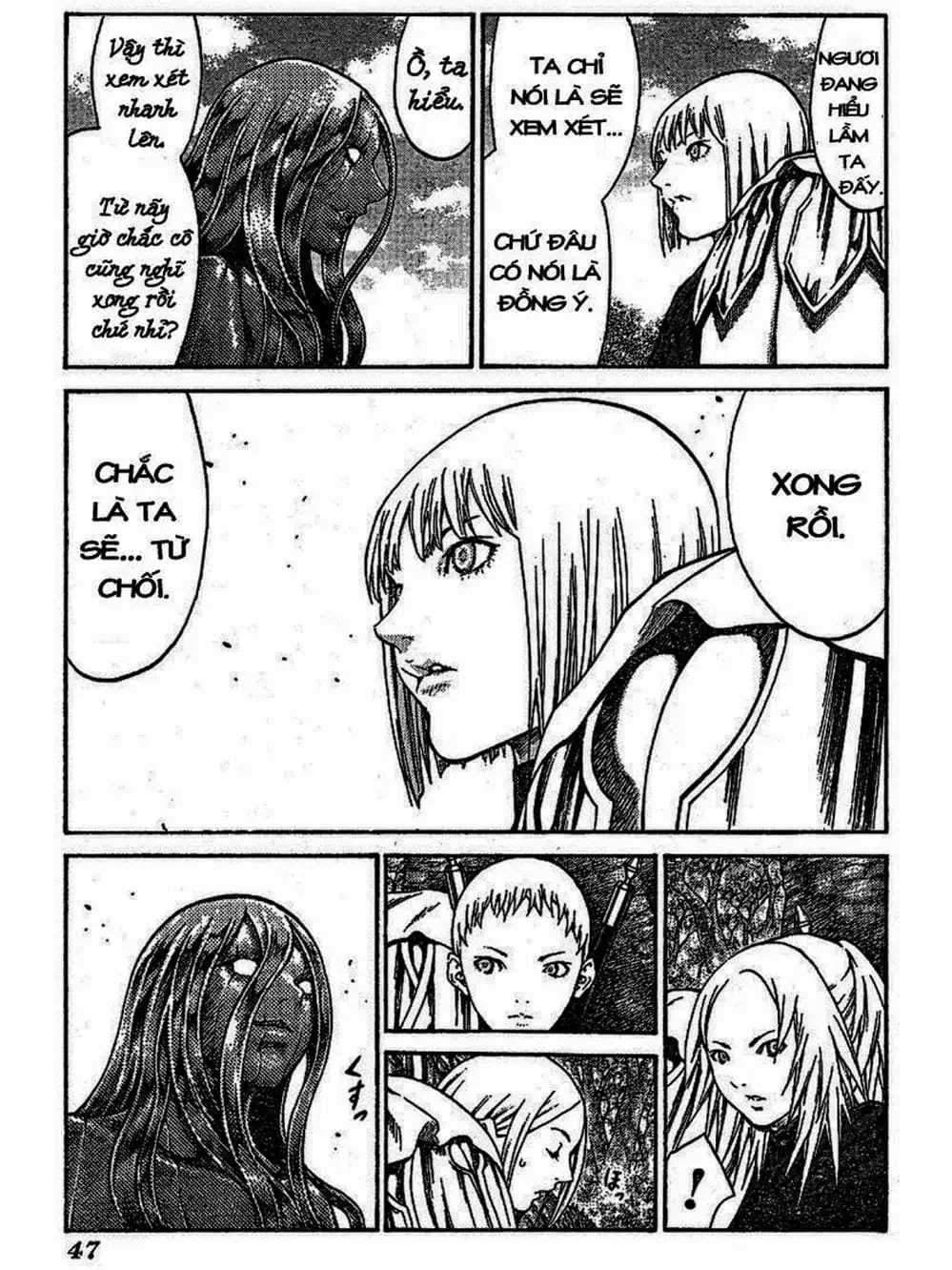 Truyện Tranh Claymore Mắt Bạc trang 4