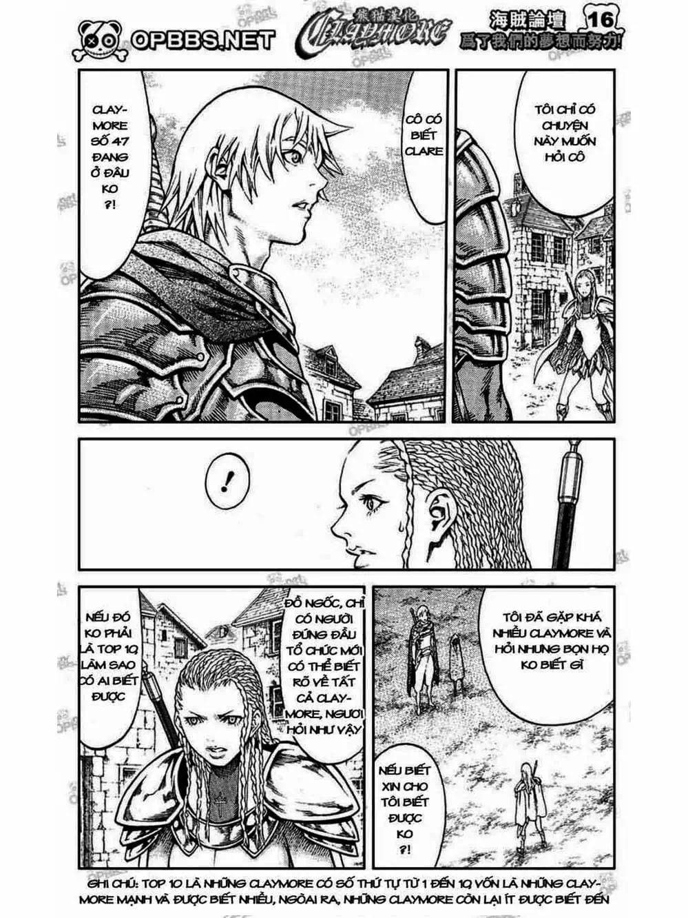 Truyện Tranh Claymore Mắt Bạc trang 4