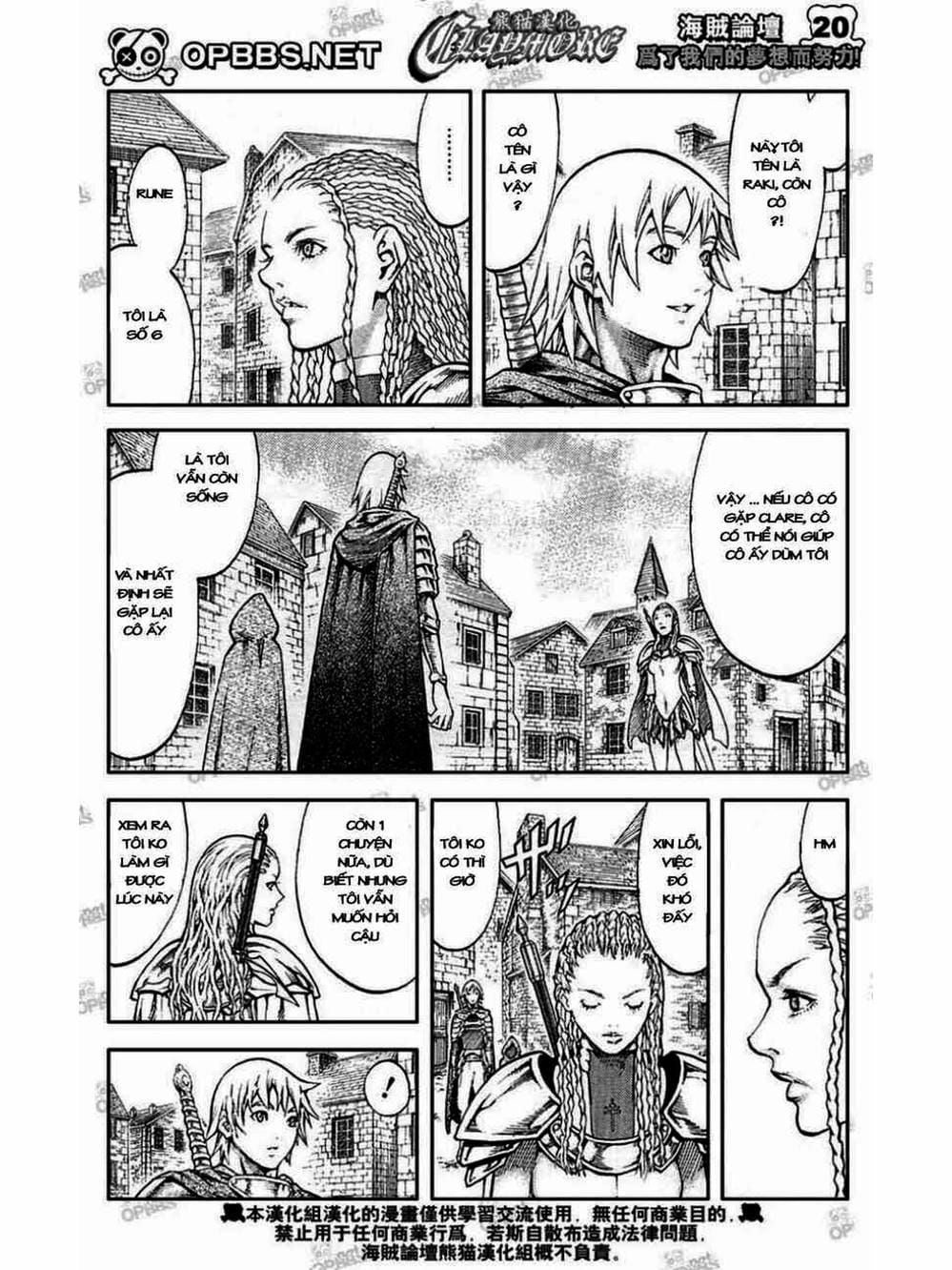 Truyện Tranh Claymore Mắt Bạc trang 4