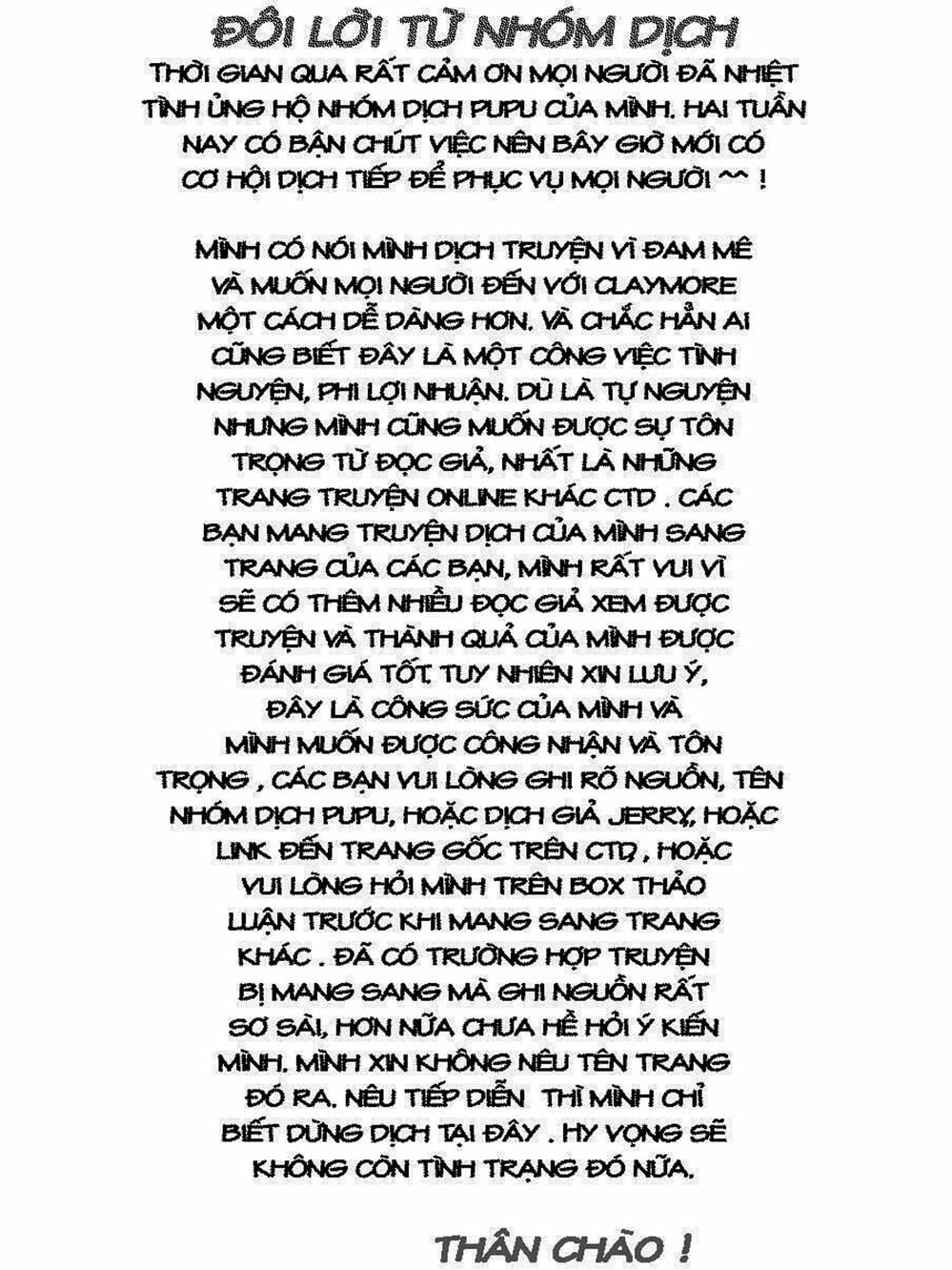 Truyện Tranh Claymore Mắt Bạc trang 4