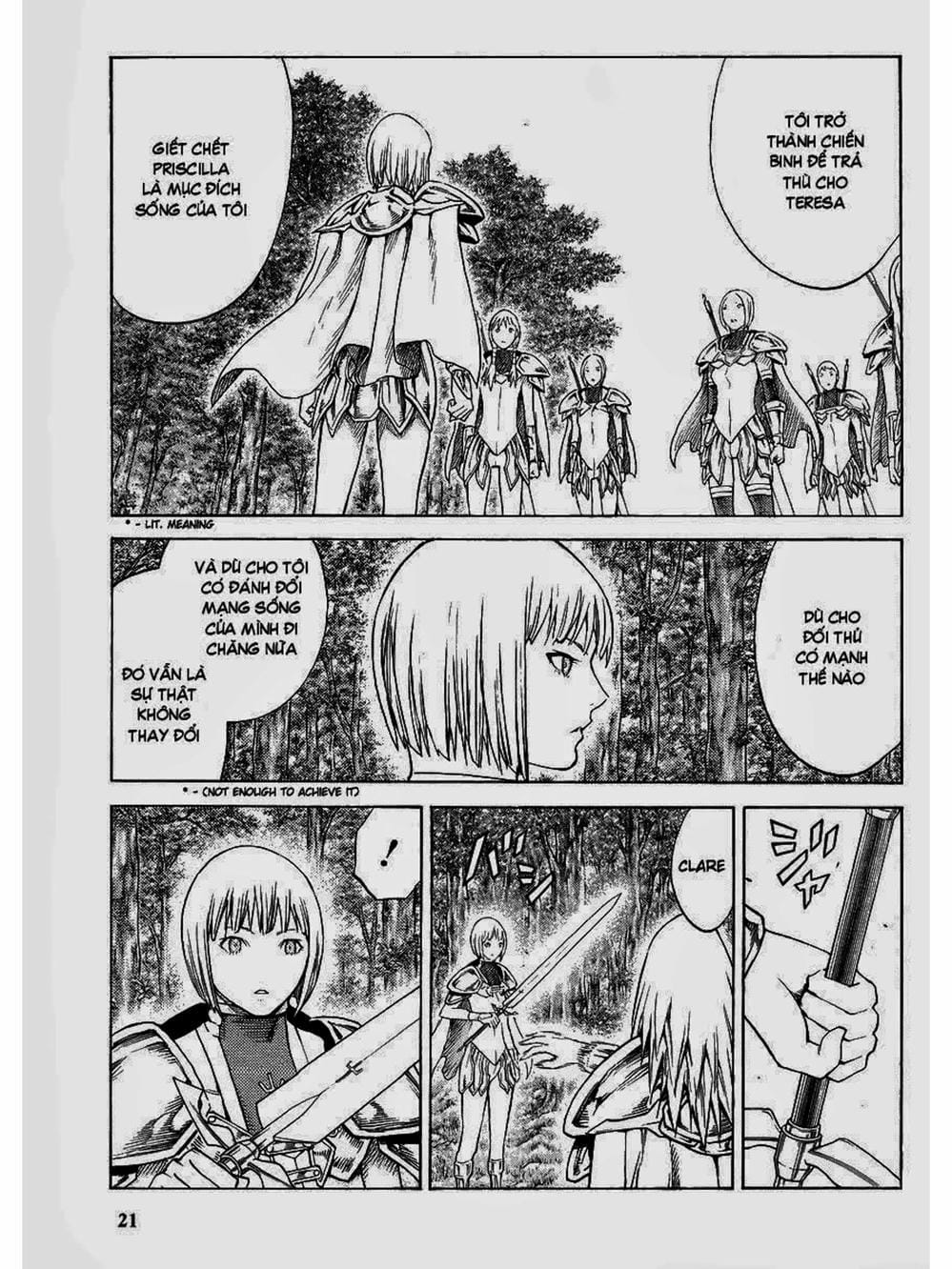 Truyện Tranh Claymore Mắt Bạc trang 4