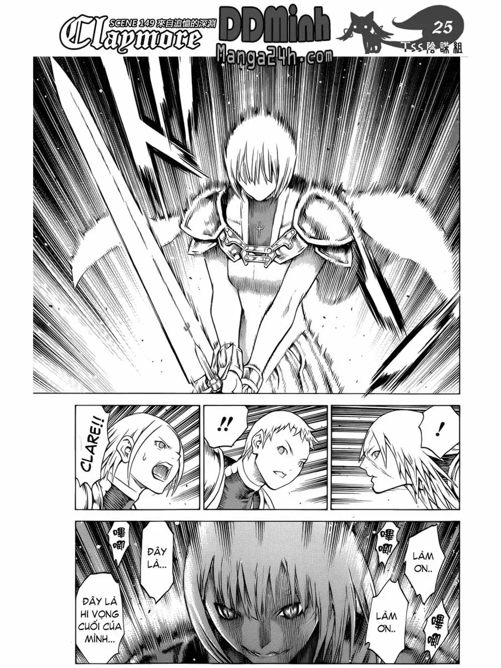 Truyện Tranh Claymore Mắt Bạc trang 4
