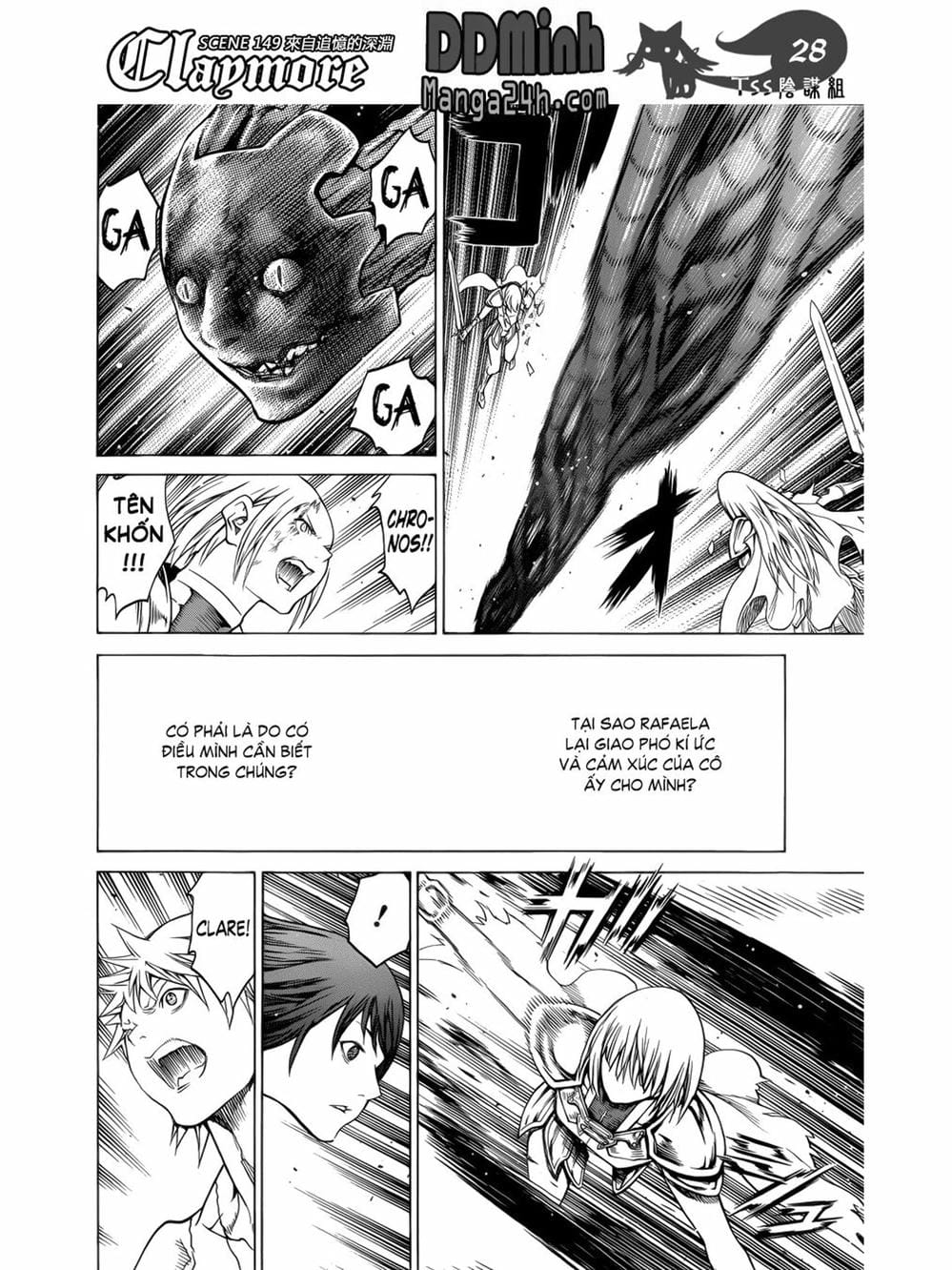 Truyện Tranh Claymore Mắt Bạc trang 4