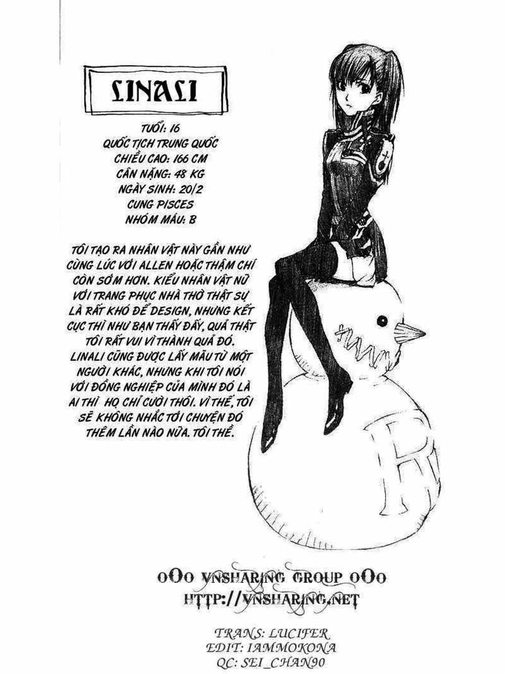 Truyện Tranh Quái Vật Sinh Ra Từ Linh Hồn Chết Chóc - D. Gray-Man trang 8