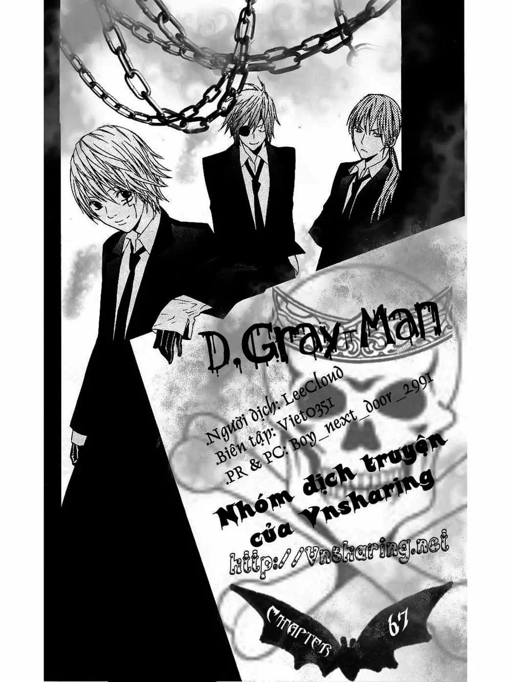 Truyện Tranh Quái Vật Sinh Ra Từ Linh Hồn Chết Chóc - D. Gray-Man trang 8