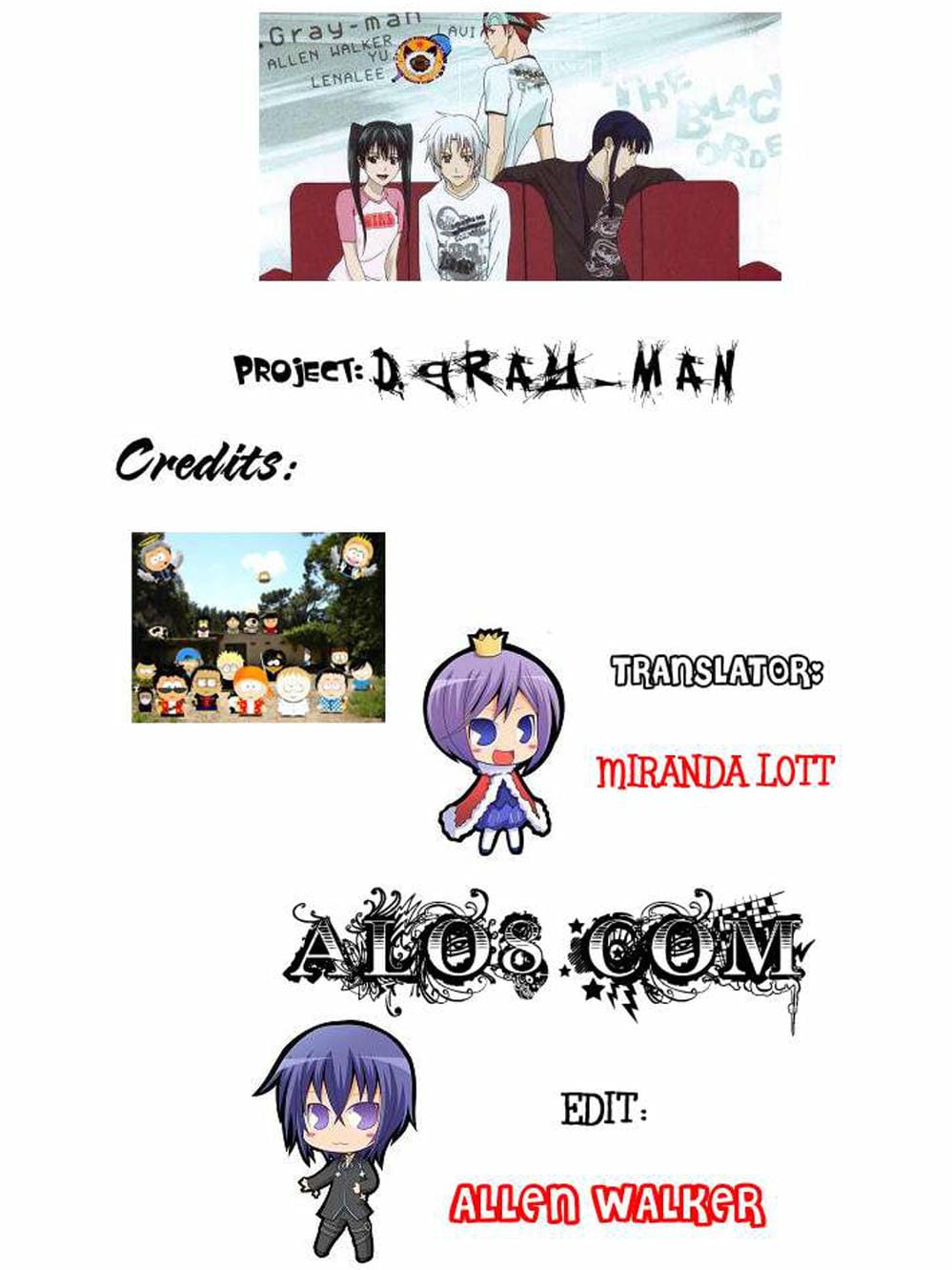 Truyện Tranh Quái Vật Sinh Ra Từ Linh Hồn Chết Chóc - D. Gray-Man trang 8