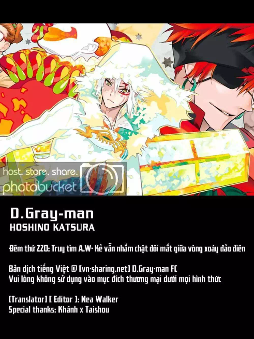 Truyện Tranh Quái Vật Sinh Ra Từ Linh Hồn Chết Chóc - D. Gray-Man trang 8
