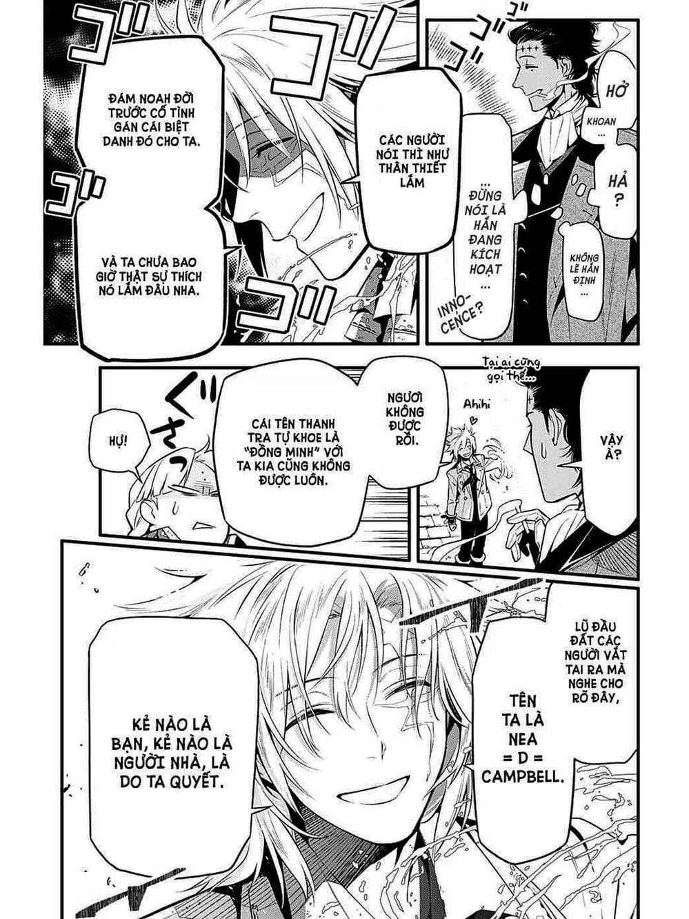 Truyện Tranh Quái Vật Sinh Ra Từ Linh Hồn Chết Chóc - D. Gray-Man trang 8