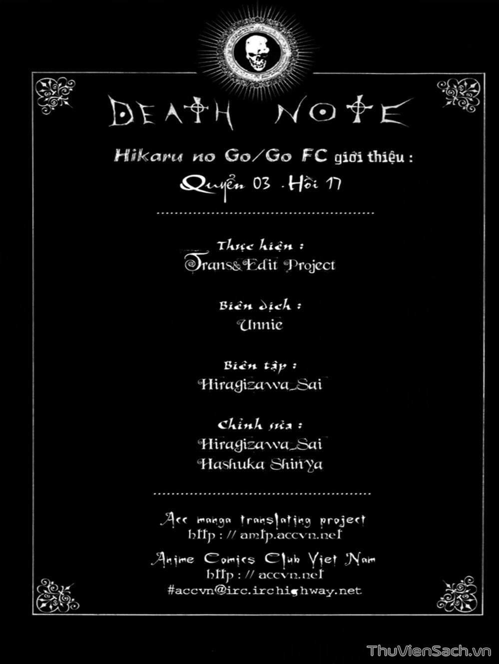 Truyện Tranh Cuốn Sổ Thiên Mệnh - Death Note trang 380