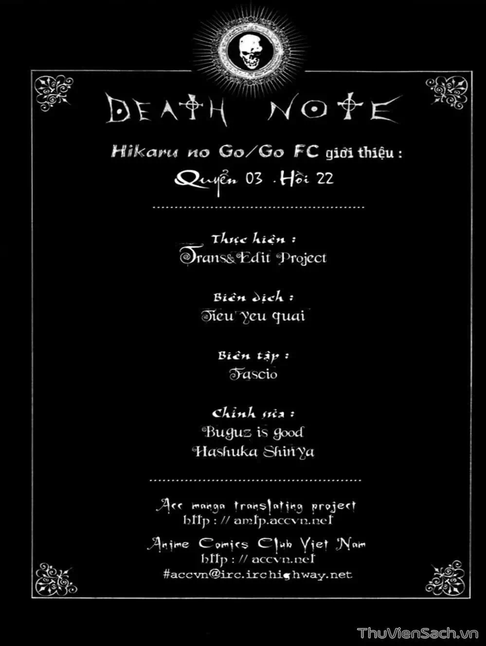 Truyện Tranh Cuốn Sổ Thiên Mệnh - Death Note trang 3