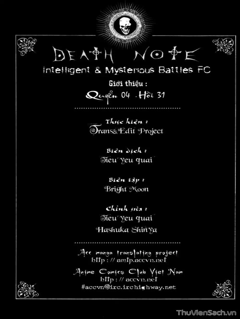 Truyện Tranh Cuốn Sổ Thiên Mệnh - Death Note trang 3