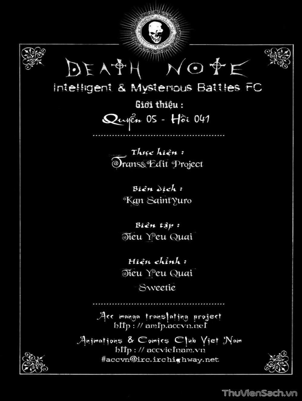 Truyện Tranh Cuốn Sổ Thiên Mệnh - Death Note trang 900