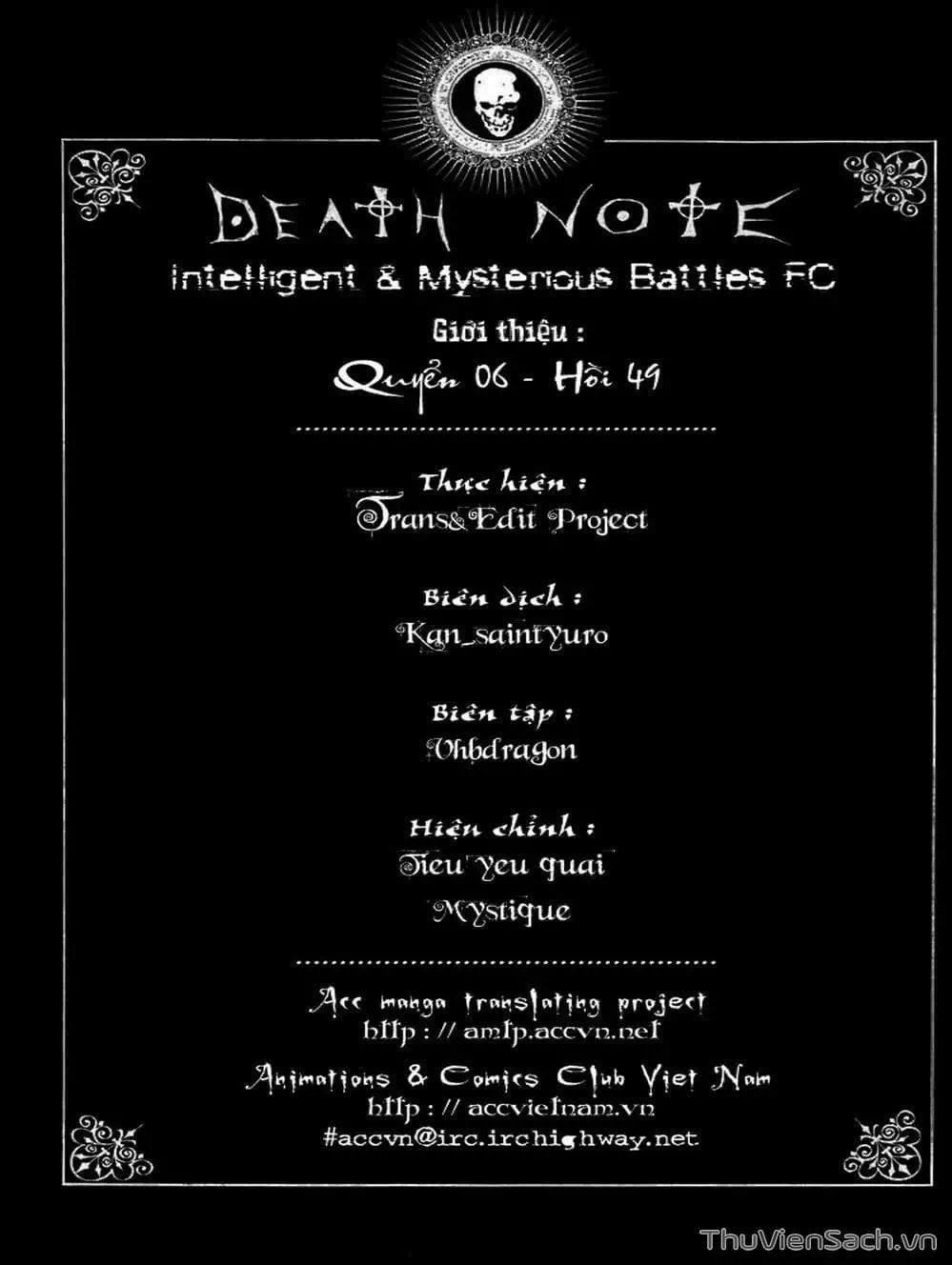 Truyện Tranh Cuốn Sổ Thiên Mệnh - Death Note trang 3