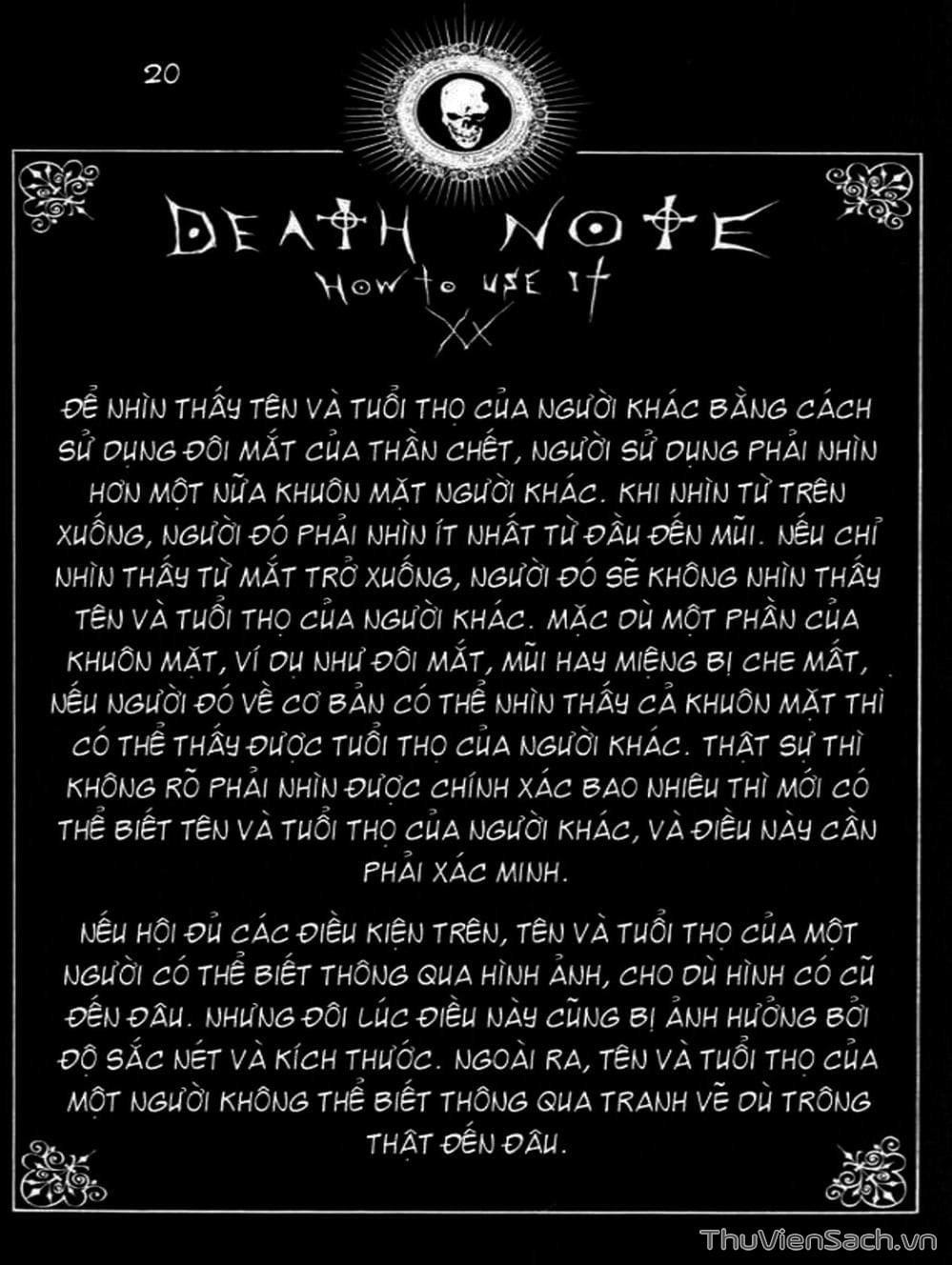 Truyện Tranh Cuốn Sổ Thiên Mệnh - Death Note trang 3
