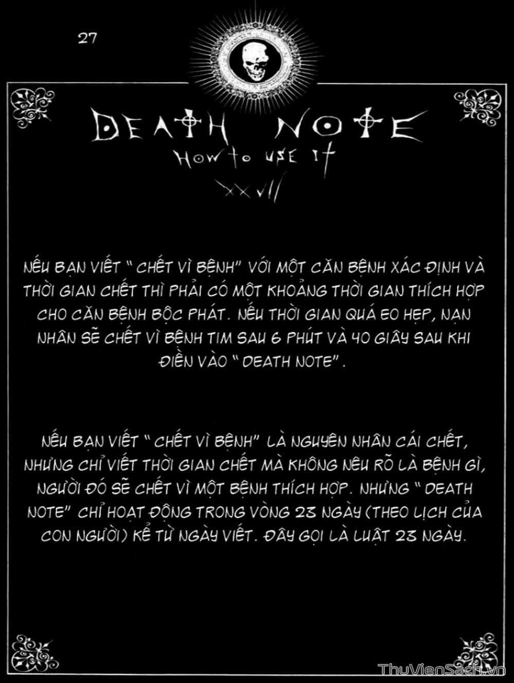 Truyện Tranh Cuốn Sổ Thiên Mệnh - Death Note trang 3