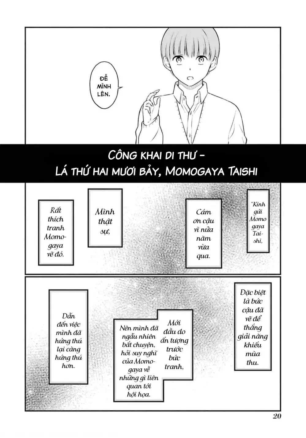 Truyện Tranh Di Thư Trên Bàn - A Message To The Desk trang 6