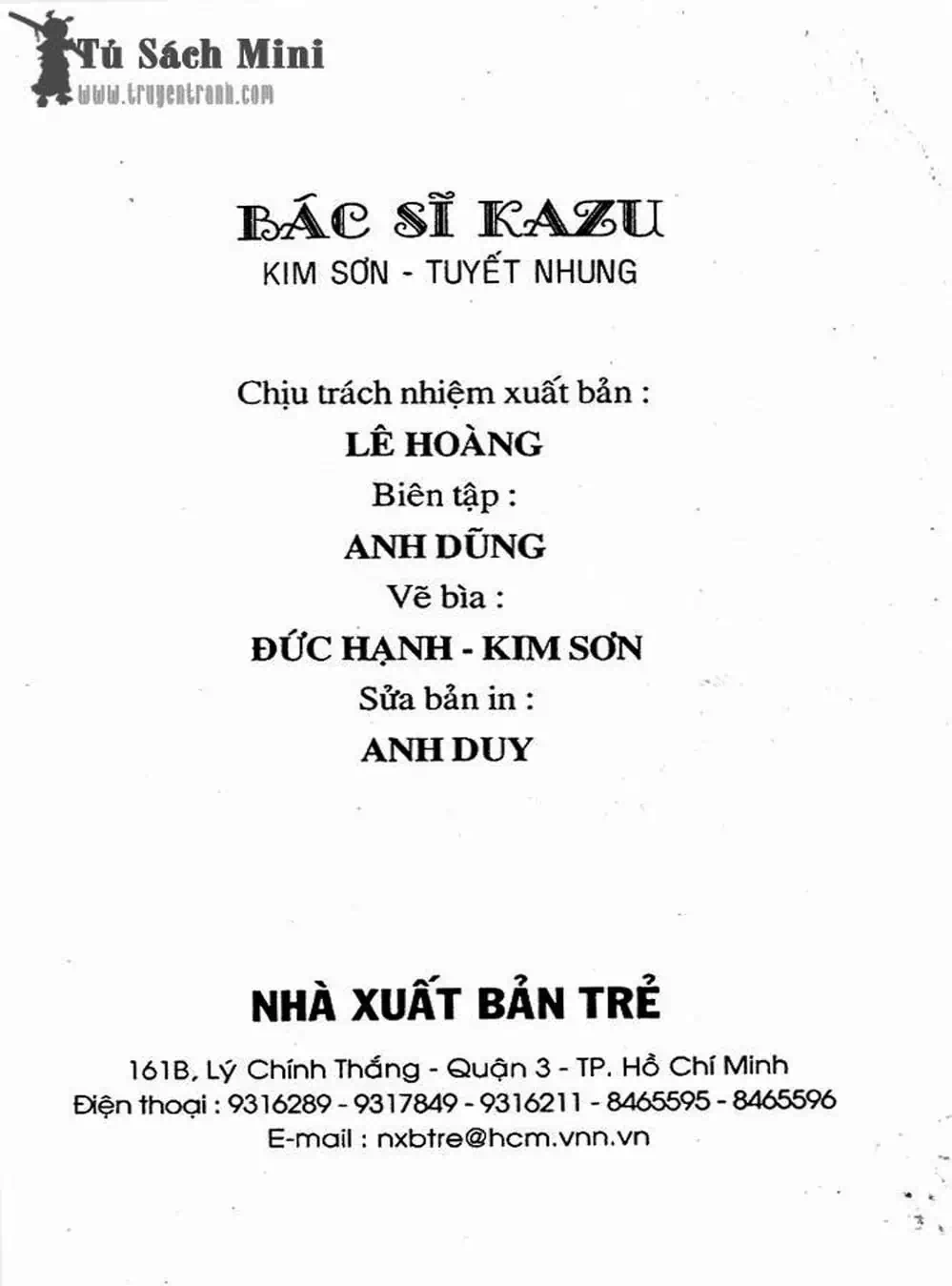 Truyện Tranh Bác Sĩ K - Doctor K trang 3