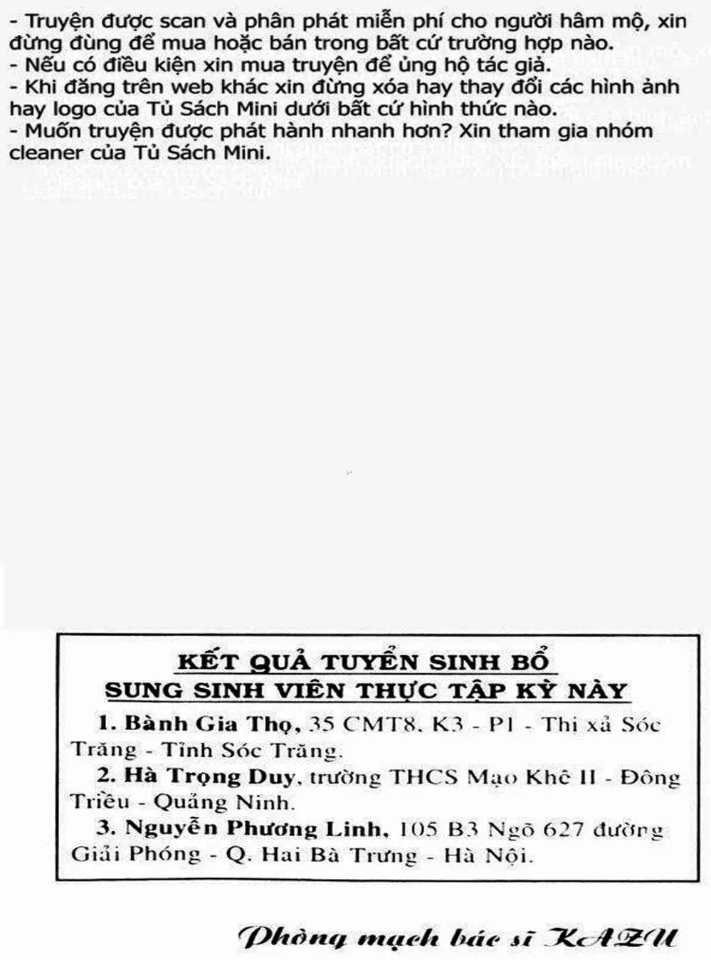 Truyện Tranh Bác Sĩ K - Doctor K trang 3