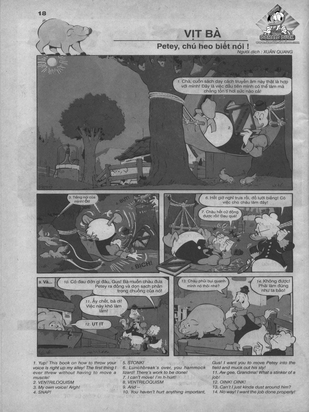 Truyện Tranh Donald Và Bạn Hữu trang 2