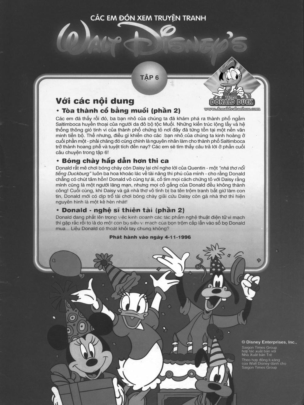 Truyện Tranh Donald Và Bạn Hữu trang 2