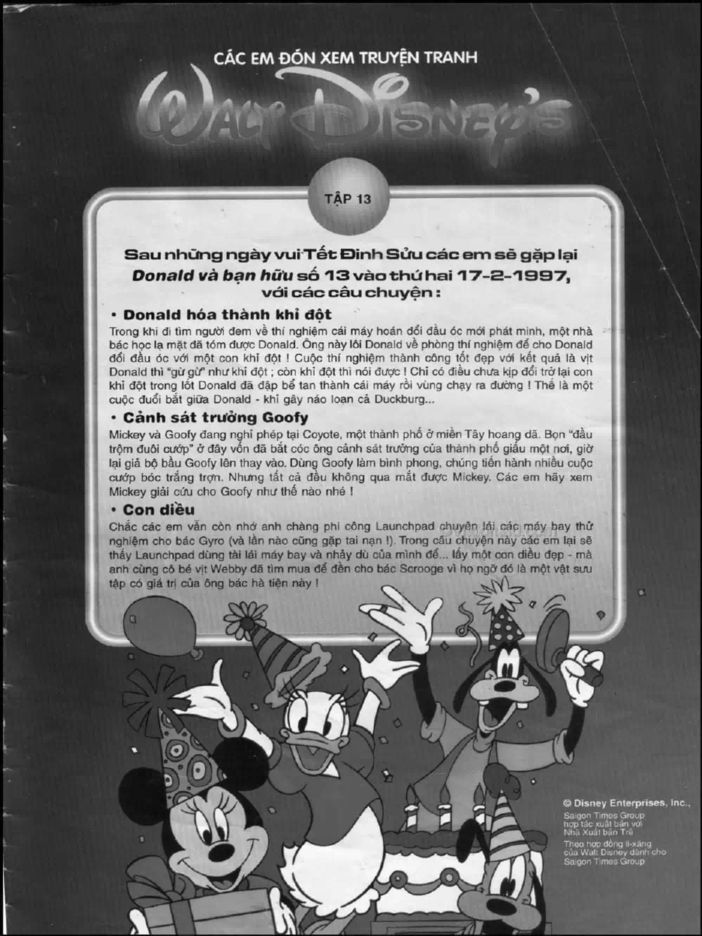 Truyện Tranh Donald Và Bạn Hữu trang 2