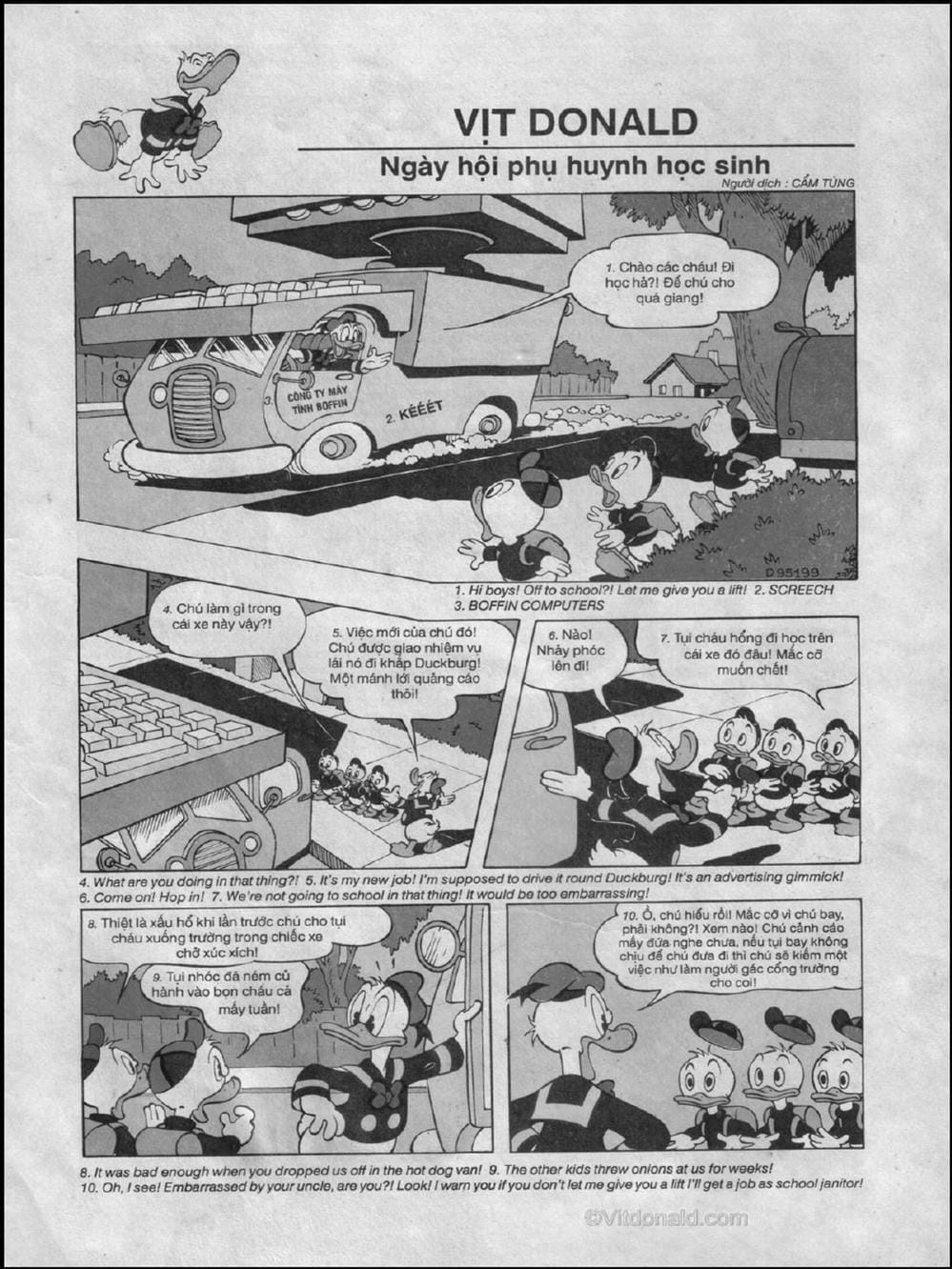 Truyện Tranh Donald Và Bạn Hữu trang 2