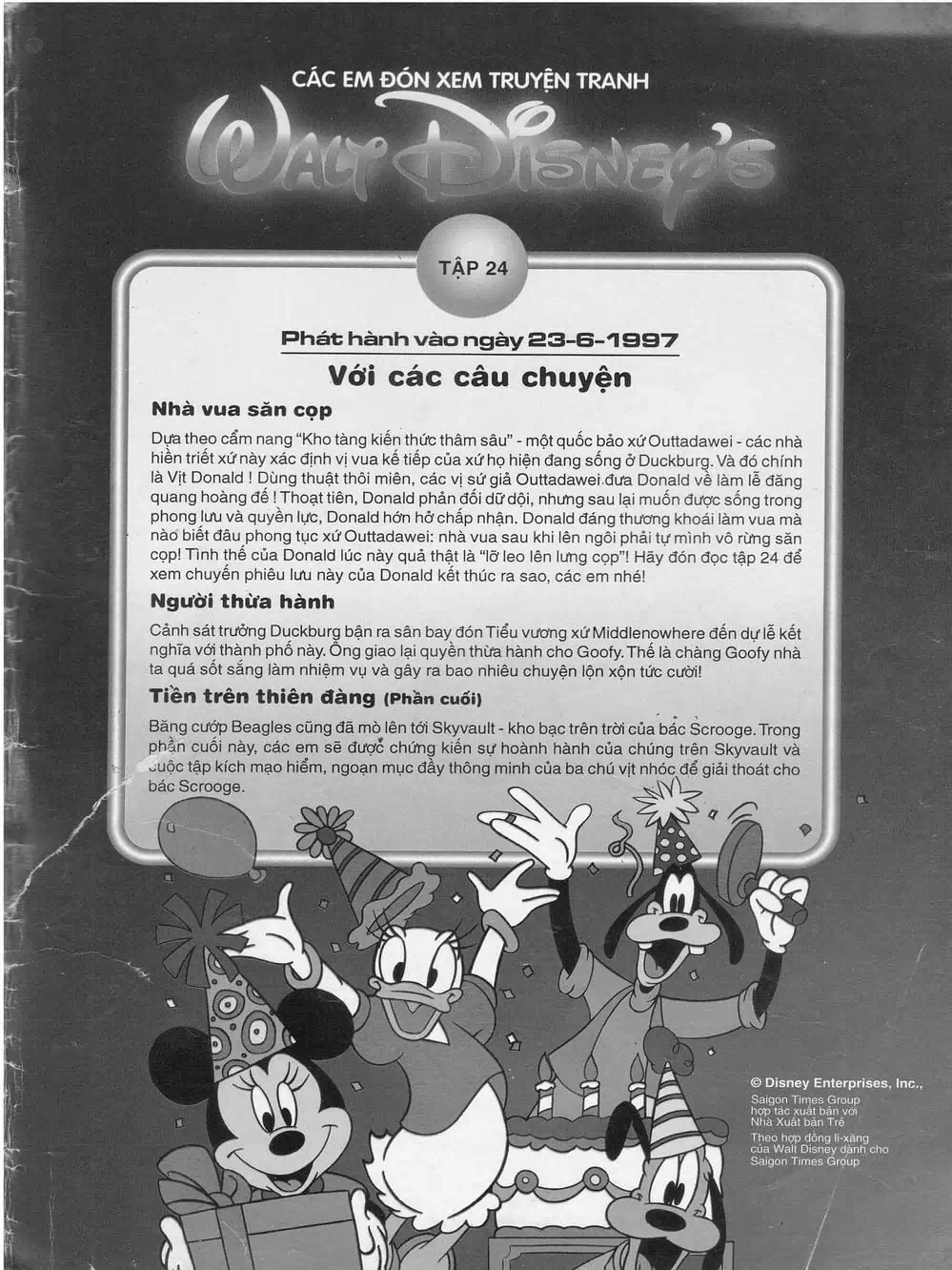 Truyện Tranh Donald Và Bạn Hữu trang 2
