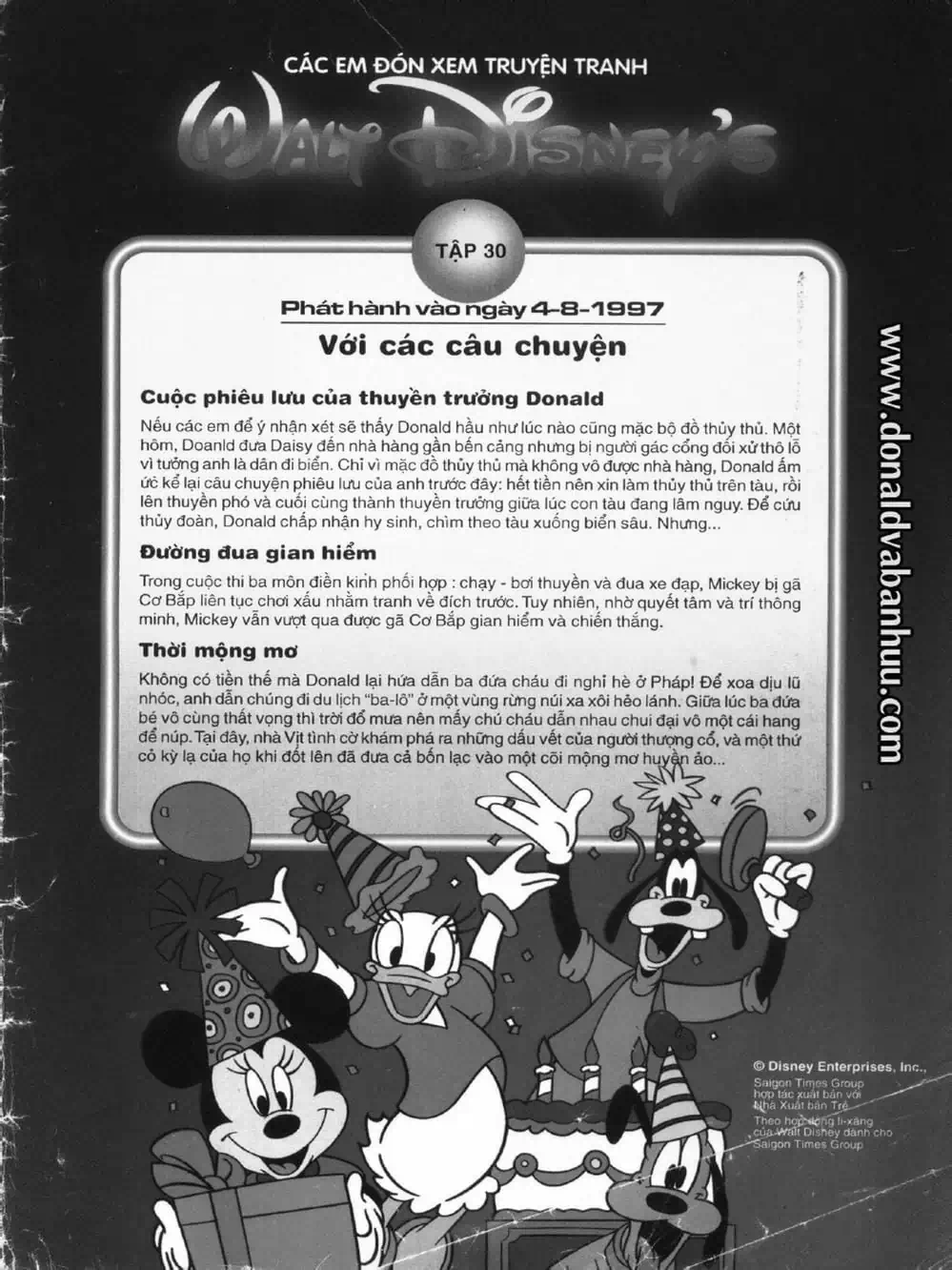 Truyện Tranh Donald Và Bạn Hữu trang 2