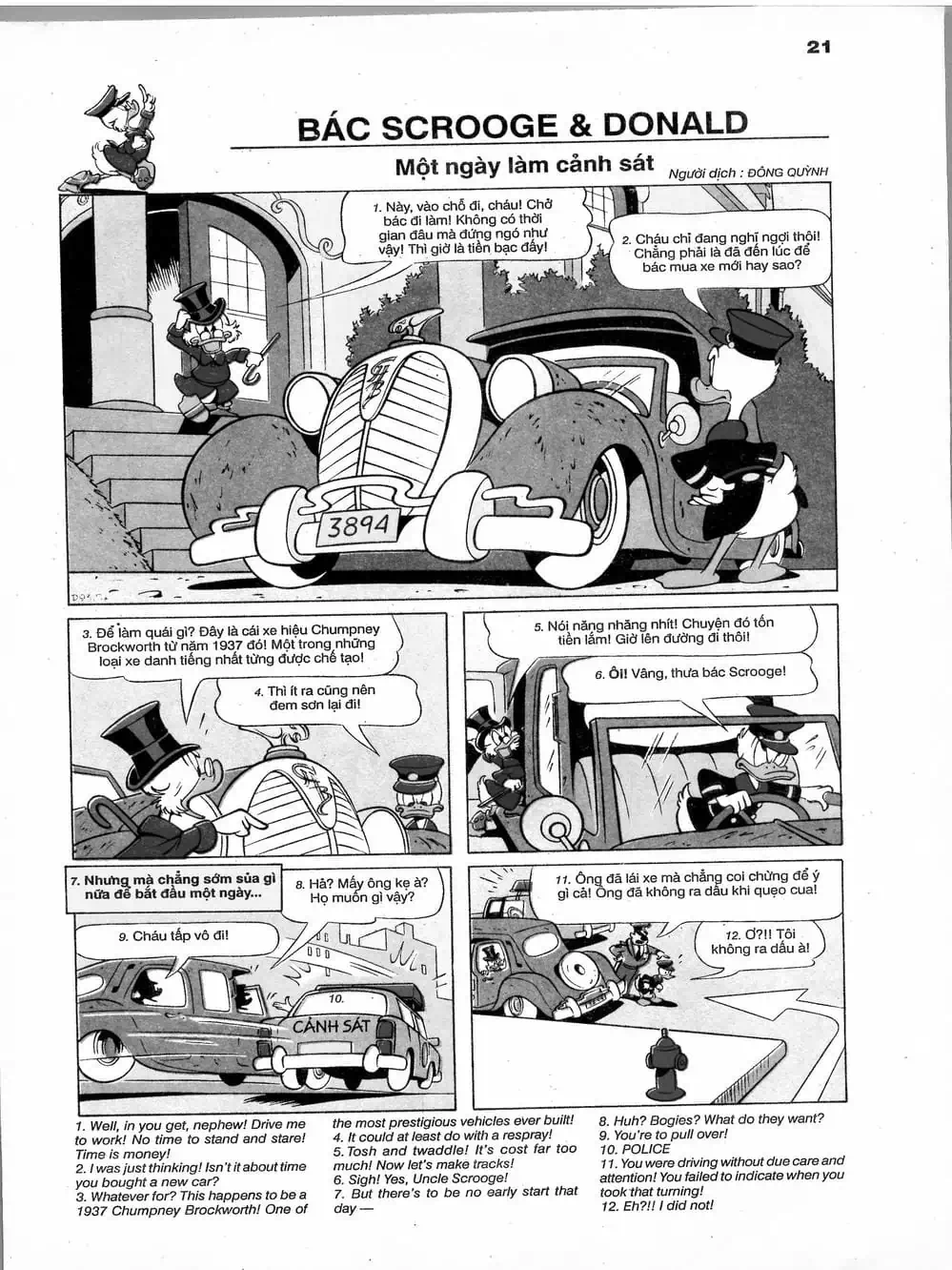 Truyện Tranh Donald Và Bạn Hữu trang 2