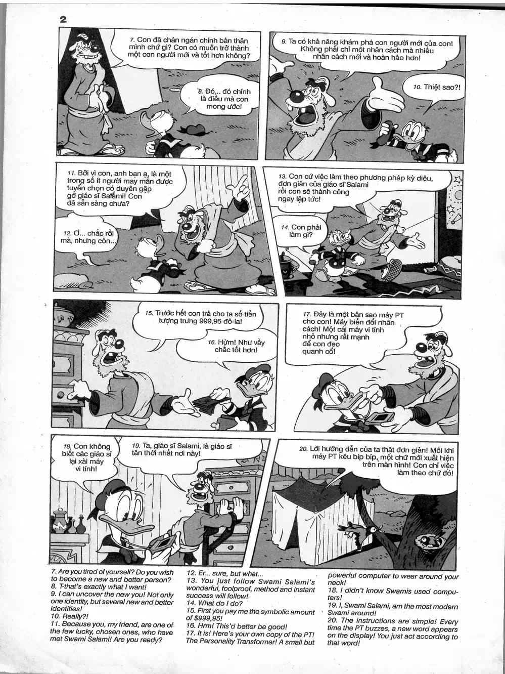 Truyện Tranh Donald Và Bạn Hữu trang 2