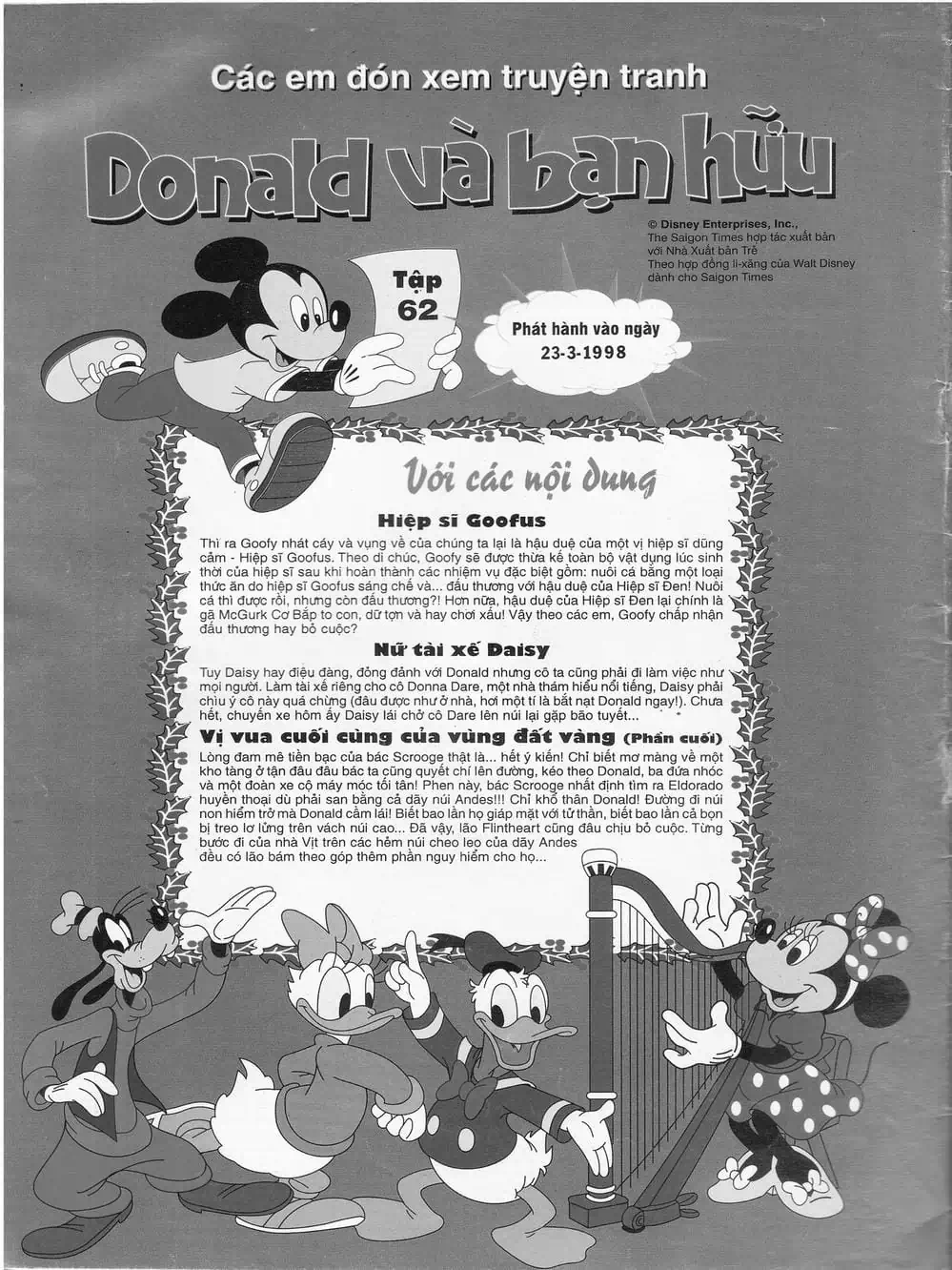 Truyện Tranh Donald Và Bạn Hữu trang 2