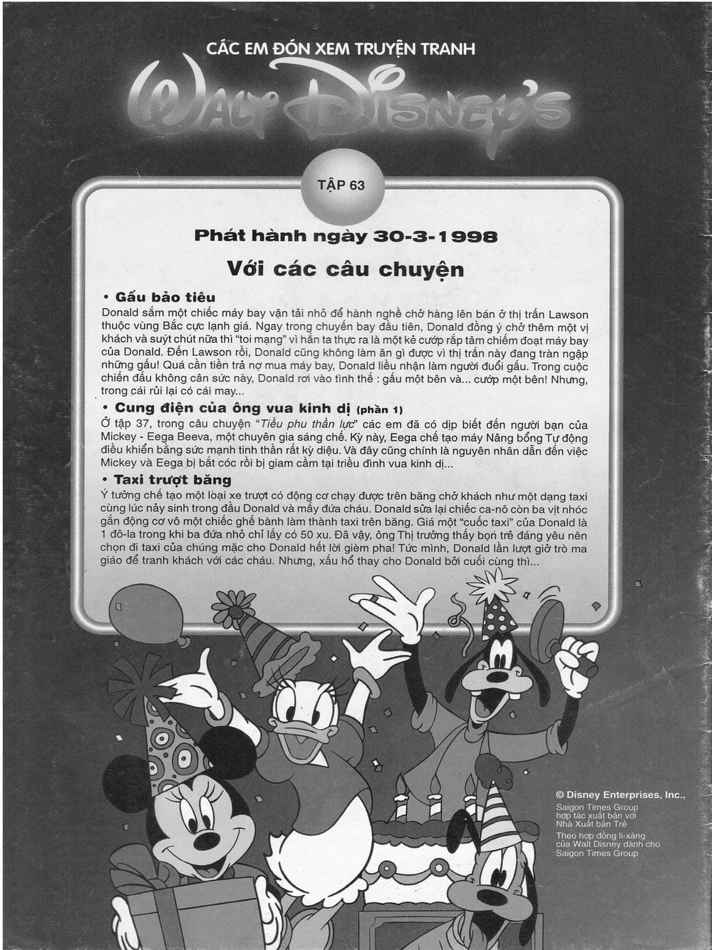 Truyện Tranh Donald Và Bạn Hữu trang 2