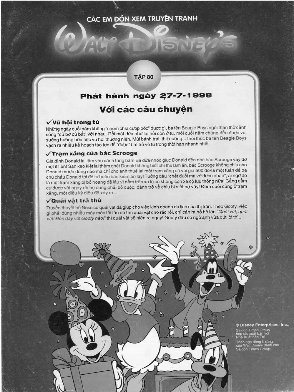 Truyện Tranh Donald Và Bạn Hữu trang 2