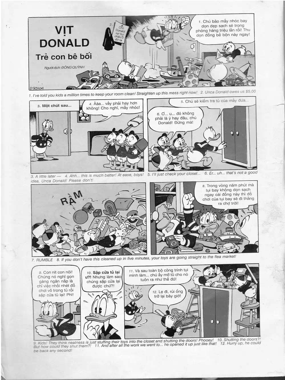 Truyện Tranh Donald Và Bạn Hữu trang 2