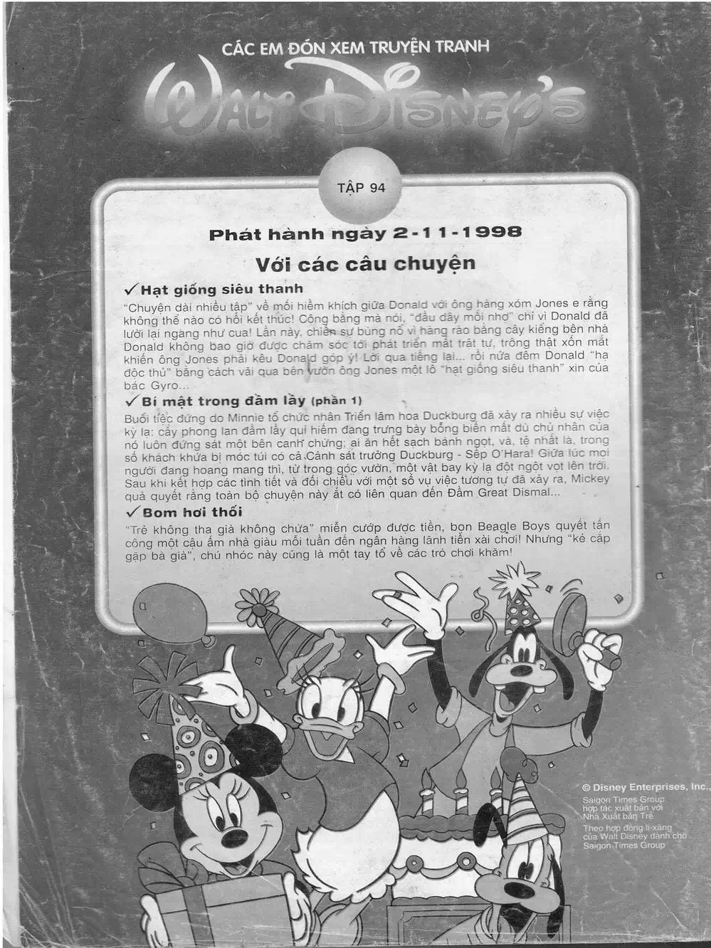 Truyện Tranh Donald Và Bạn Hữu trang 2