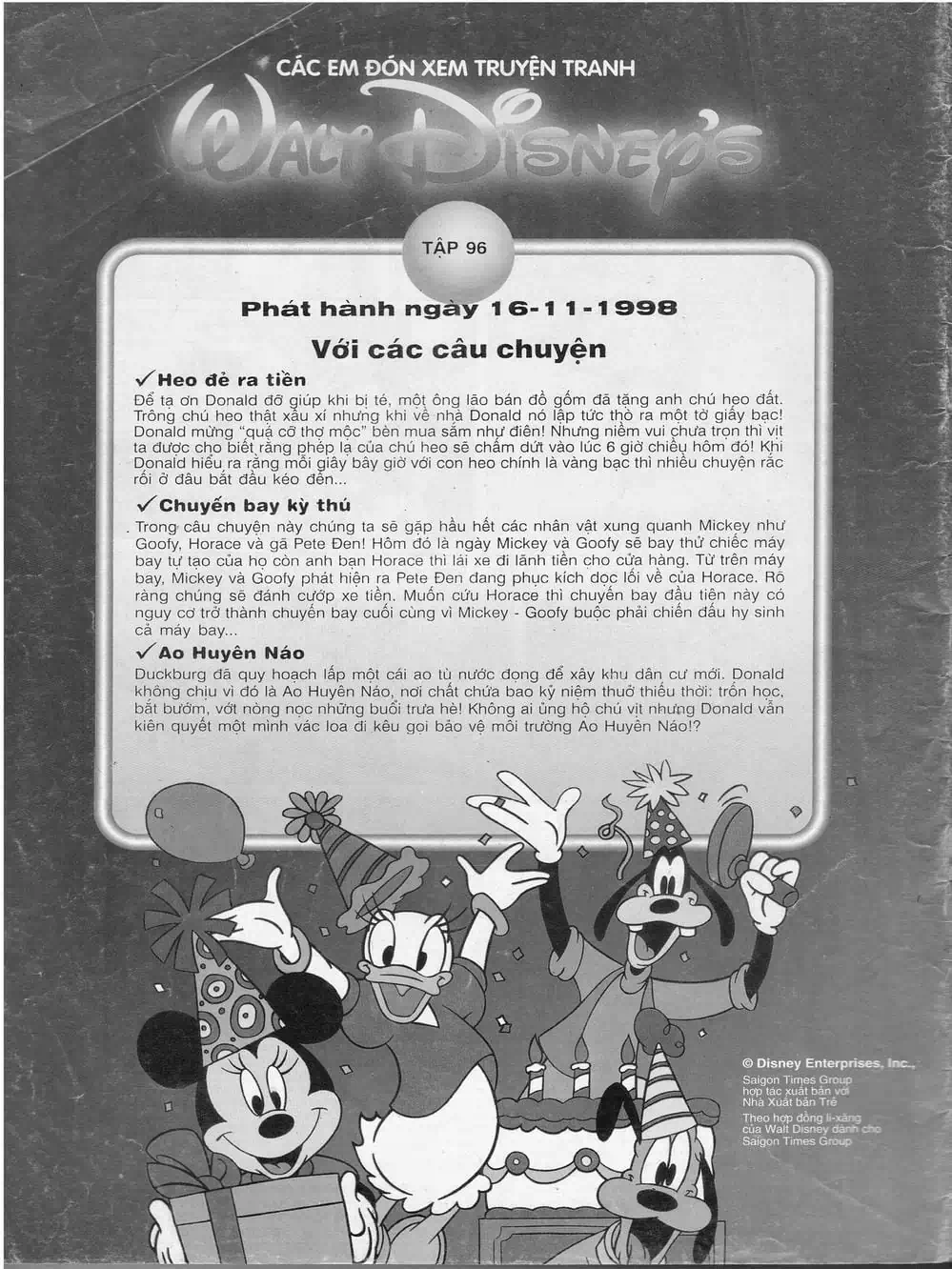 Truyện Tranh Donald Và Bạn Hữu trang 2