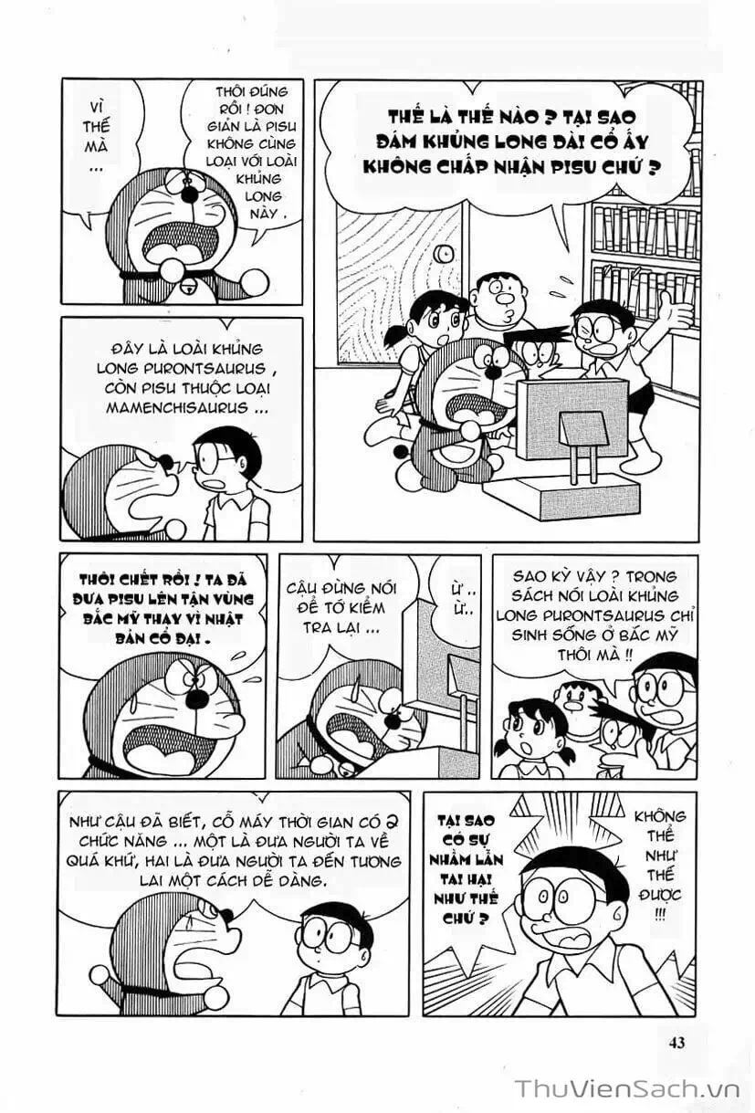Truyện Tranh Doraemon: Thăm Công Viên Khủng Long trang 11